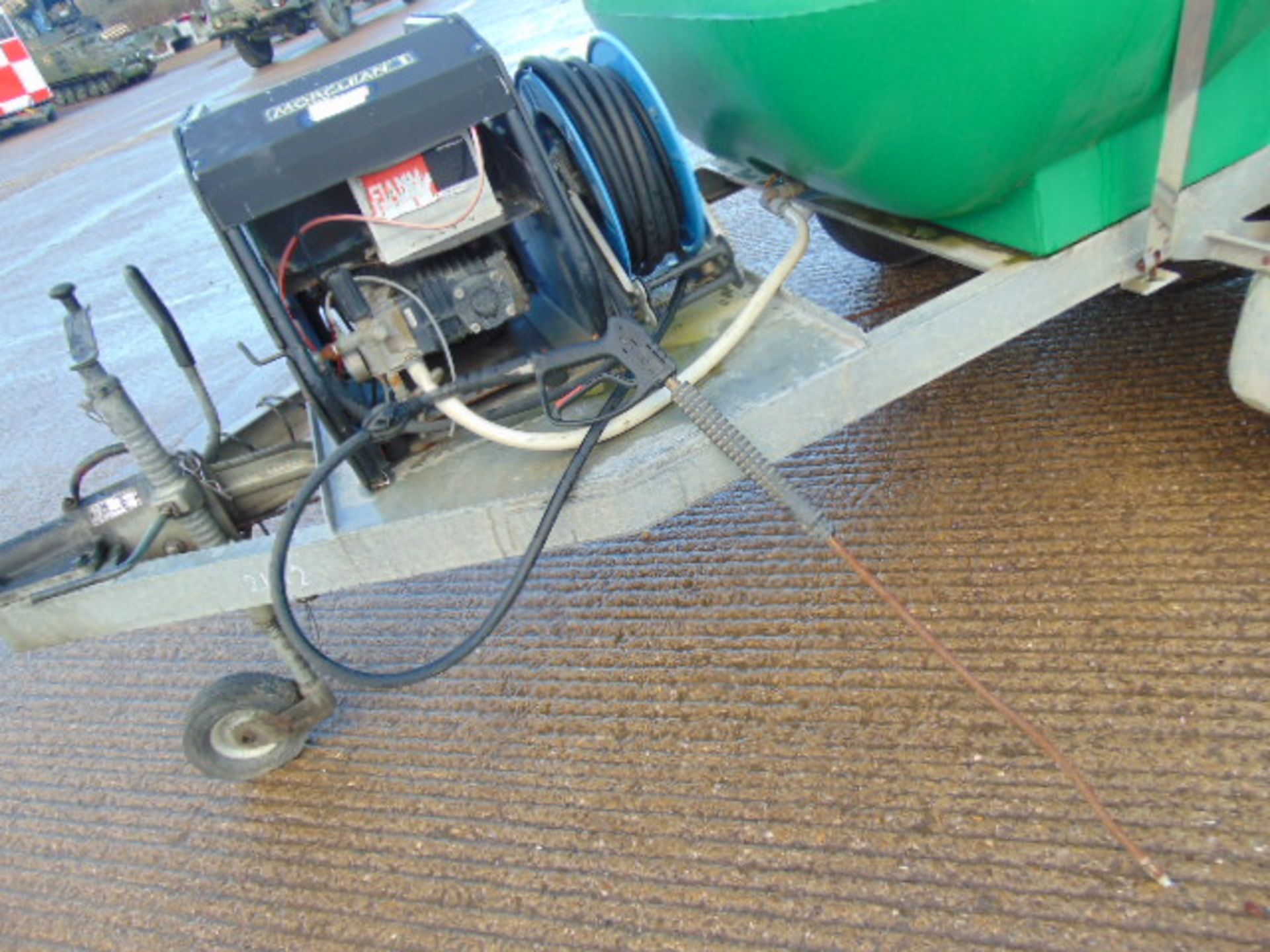 Morclean Trailer Mounted Pressure Washer with 2250 litre Water Tank and Diesel pump - Image 8 of 13