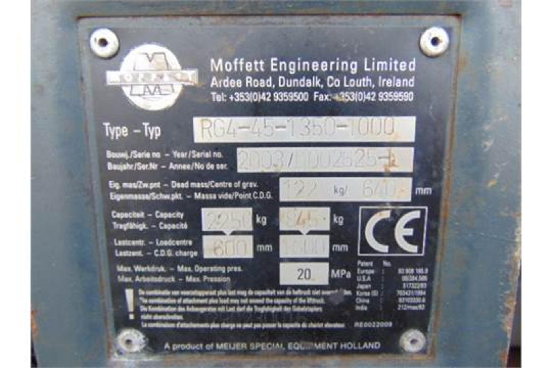 2003 Moffett Mounty M2003 Truck Mounted Forklift - Image 23 of 23