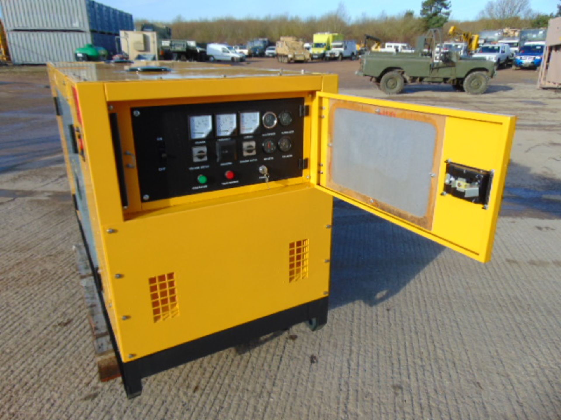 UNISSUED WITH TEST HOURS ONLY 30 KVA 3 Phase Silent Diesel Generator Set - Image 10 of 13