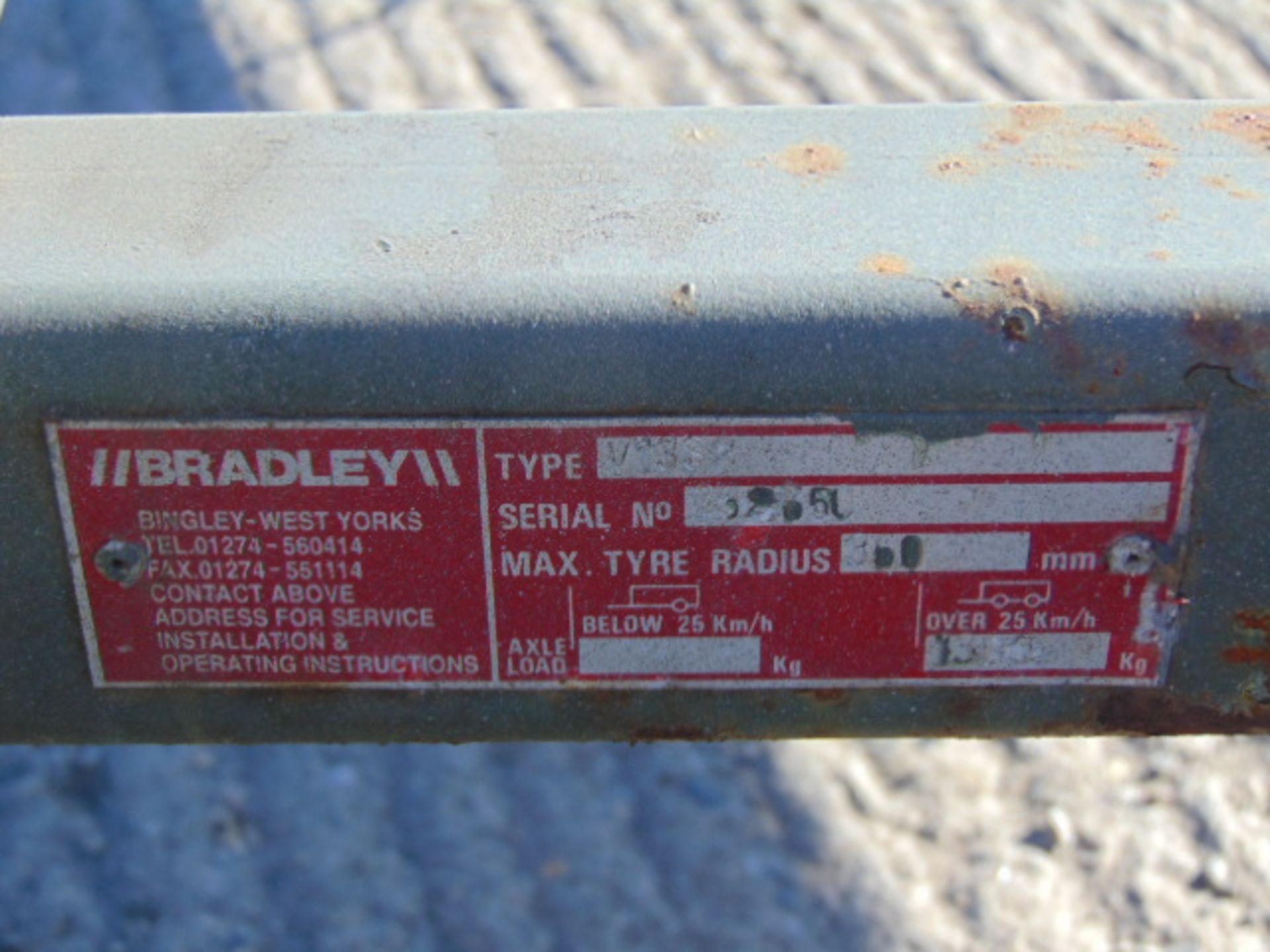 Bradley 1.3T Single Axle Trailer Frame - Image 6 of 6