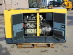 UNISSUED WITH TEST HOURS ONLY 30 KVA 3 Phase Silent Diesel Generator Set