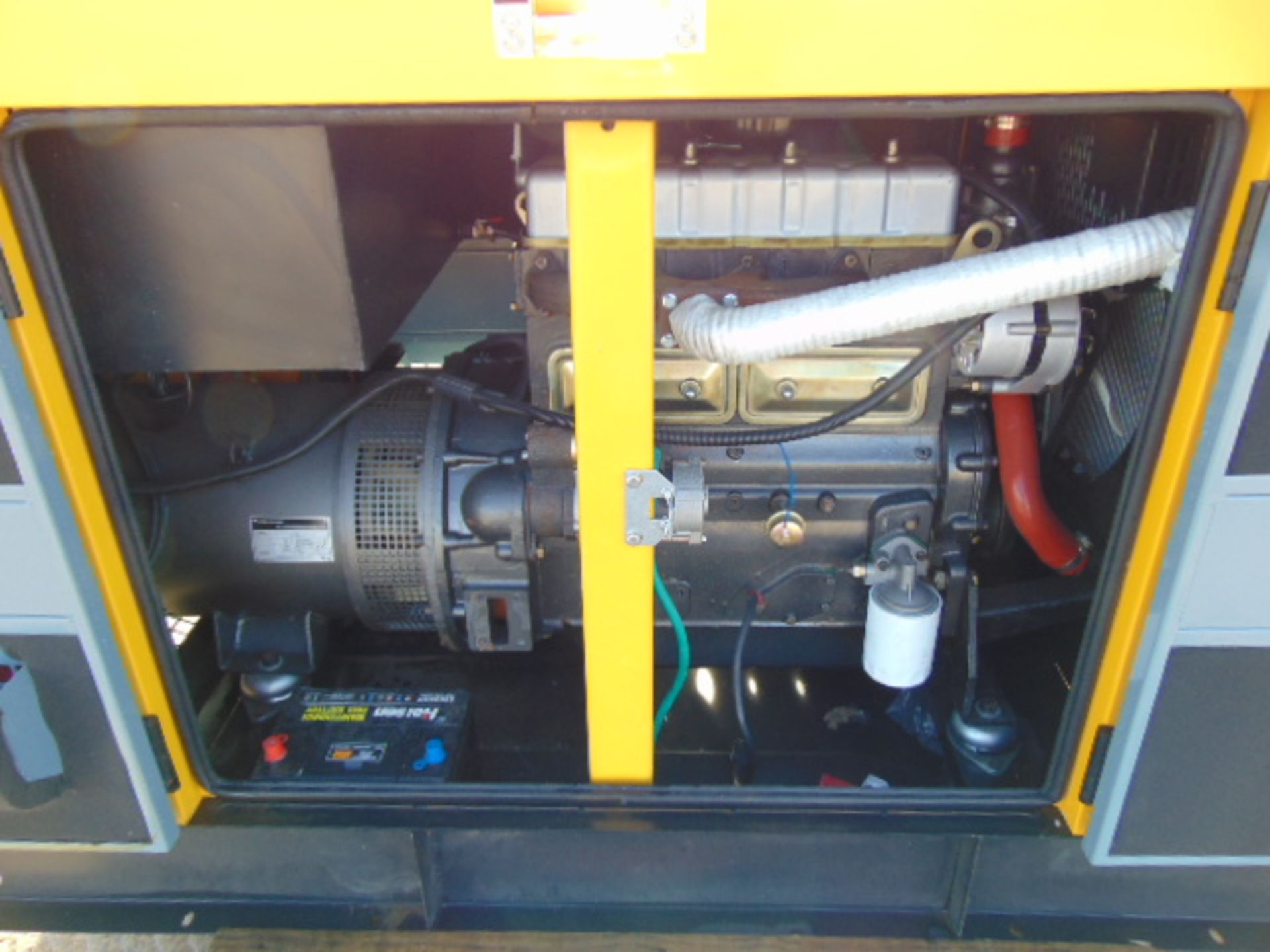 UNISSUED WITH TEST HOURS ONLY 30 KVA 3 Phase Silent Diesel Generator Set - Image 5 of 12