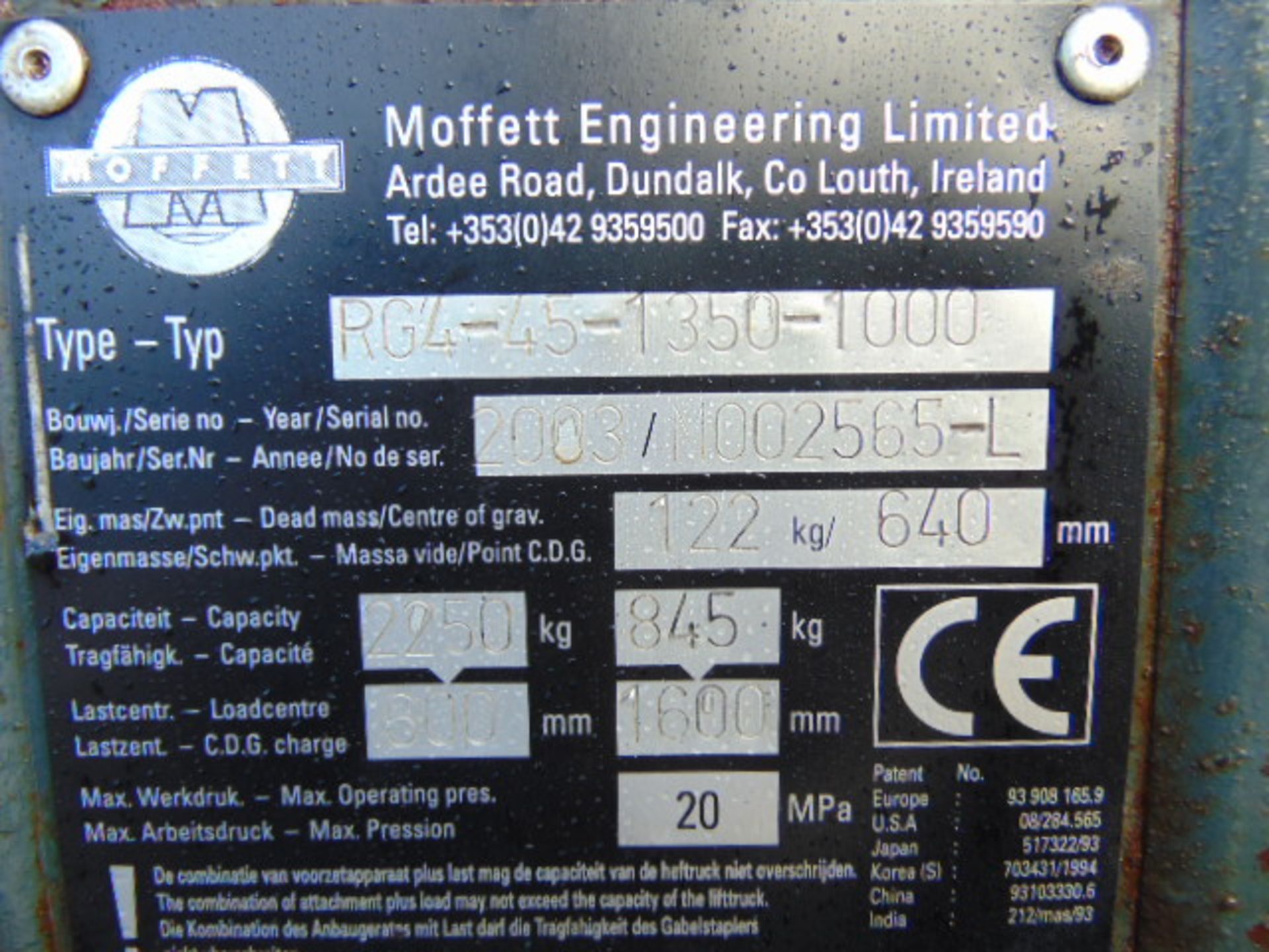 2003 Moffett Mounty M2003 Truck Mounted Forklift - Image 25 of 25