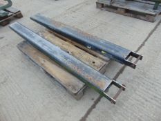 2 x Forklift Tine Extensions