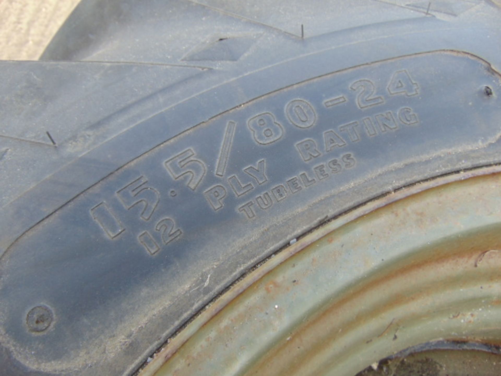 1 x Goodyear Sure Grip 15.5/80-24 Tyre C/W 5 Stud Rim - Image 6 of 6