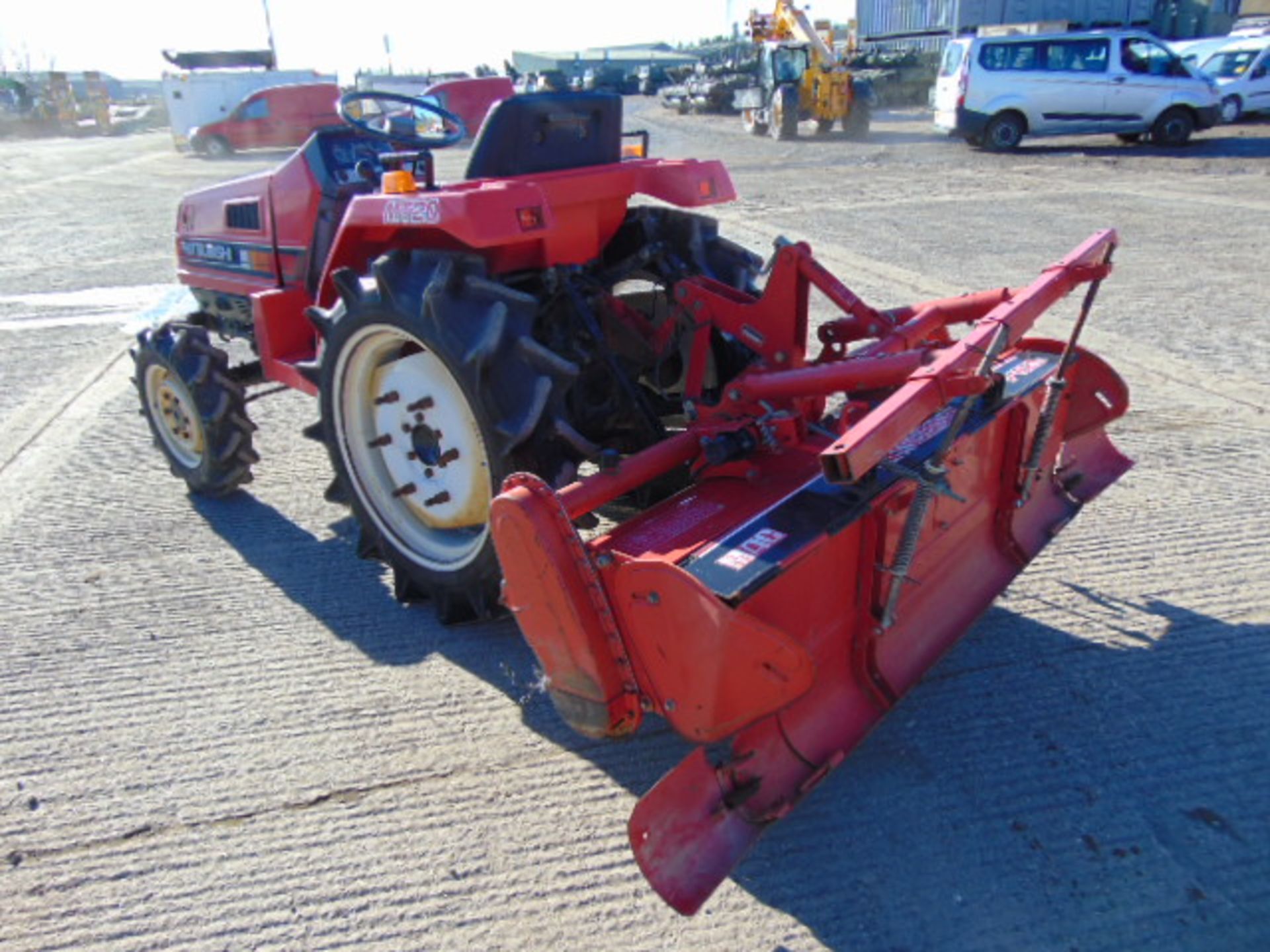 Mistubishi MT20 4WD Compact Tractor C/W P1523S Rotovator - Image 8 of 23
