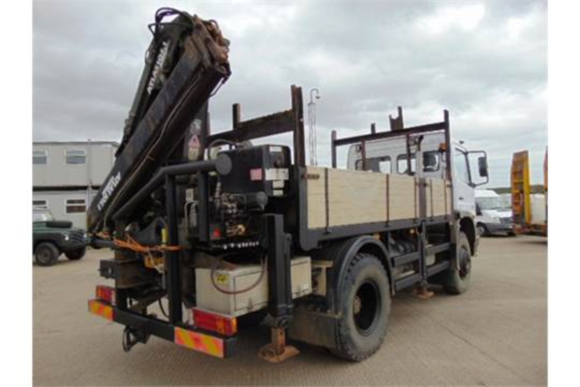 Mercedes-Benz Atego 1317 4x4 Dropside complete with Atlas 105.1 Crane and H14P SuperWinch - Image 12 of 36