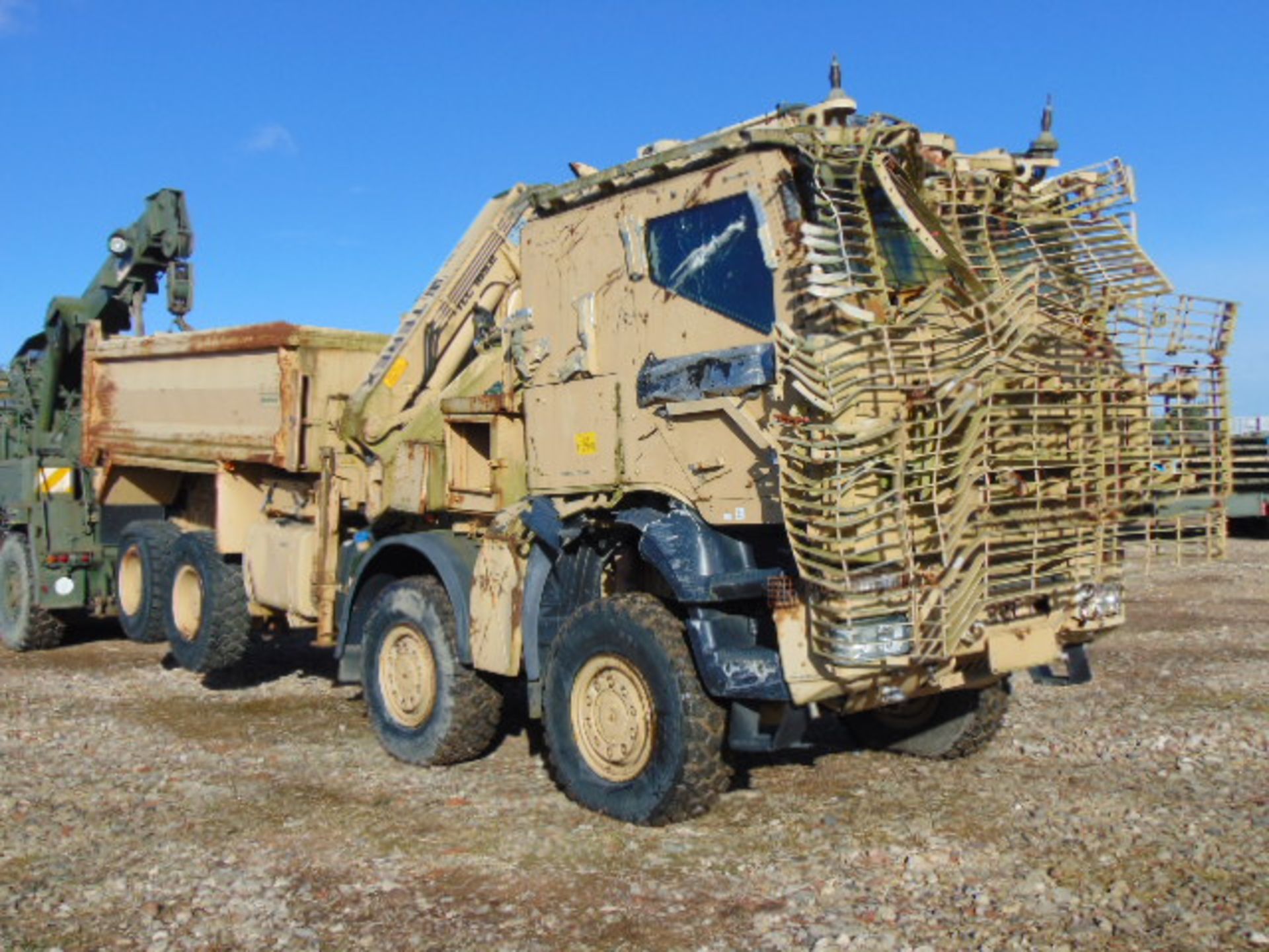 Damage Repairable LHD Iveco Trakker 8x8 Self Loading Dump Truck (Protected)