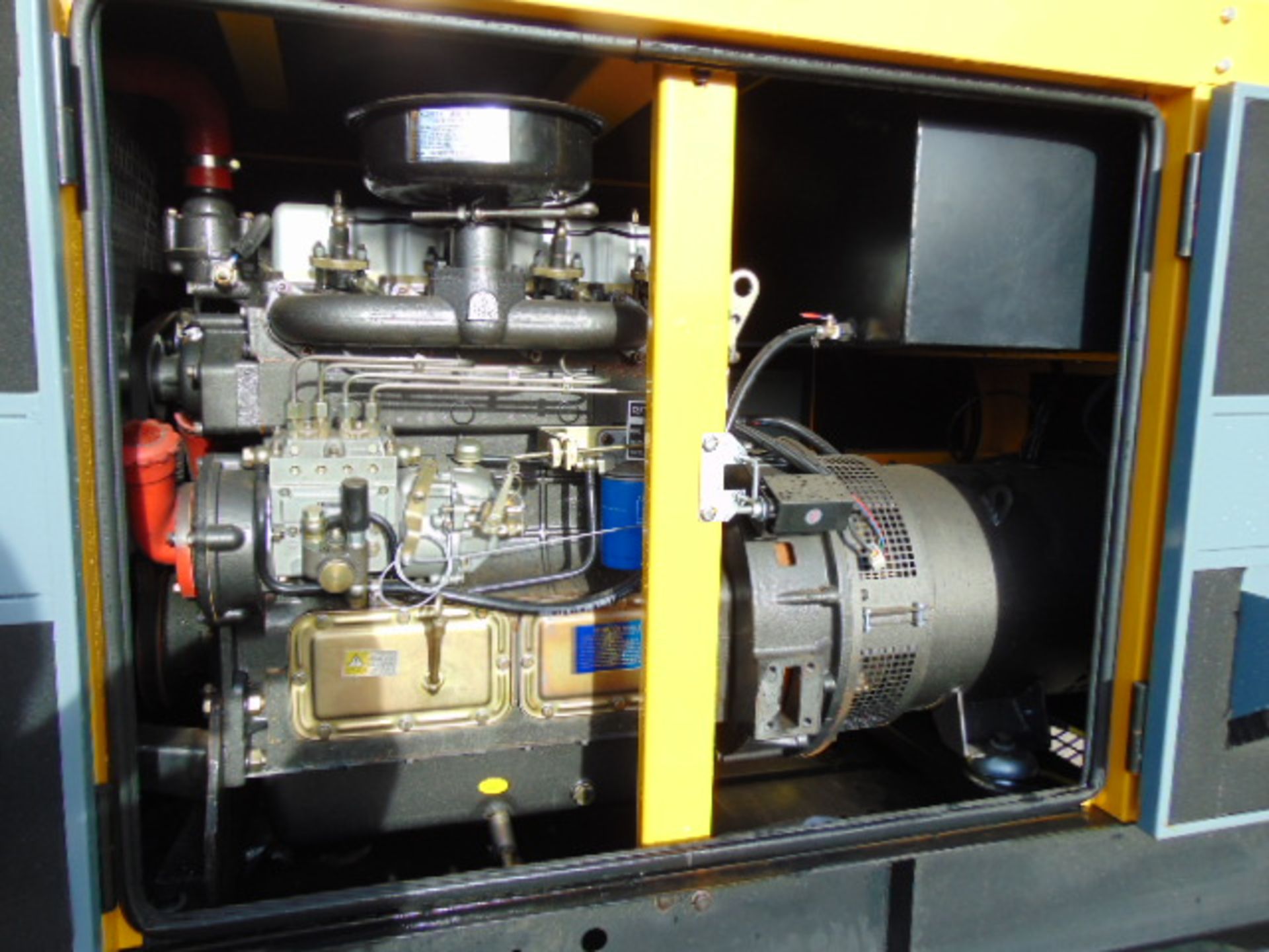 UNISSUED WITH TEST HOURS ONLY 30 KVA 3 Phase Silent Diesel Generator Set - Image 2 of 12
