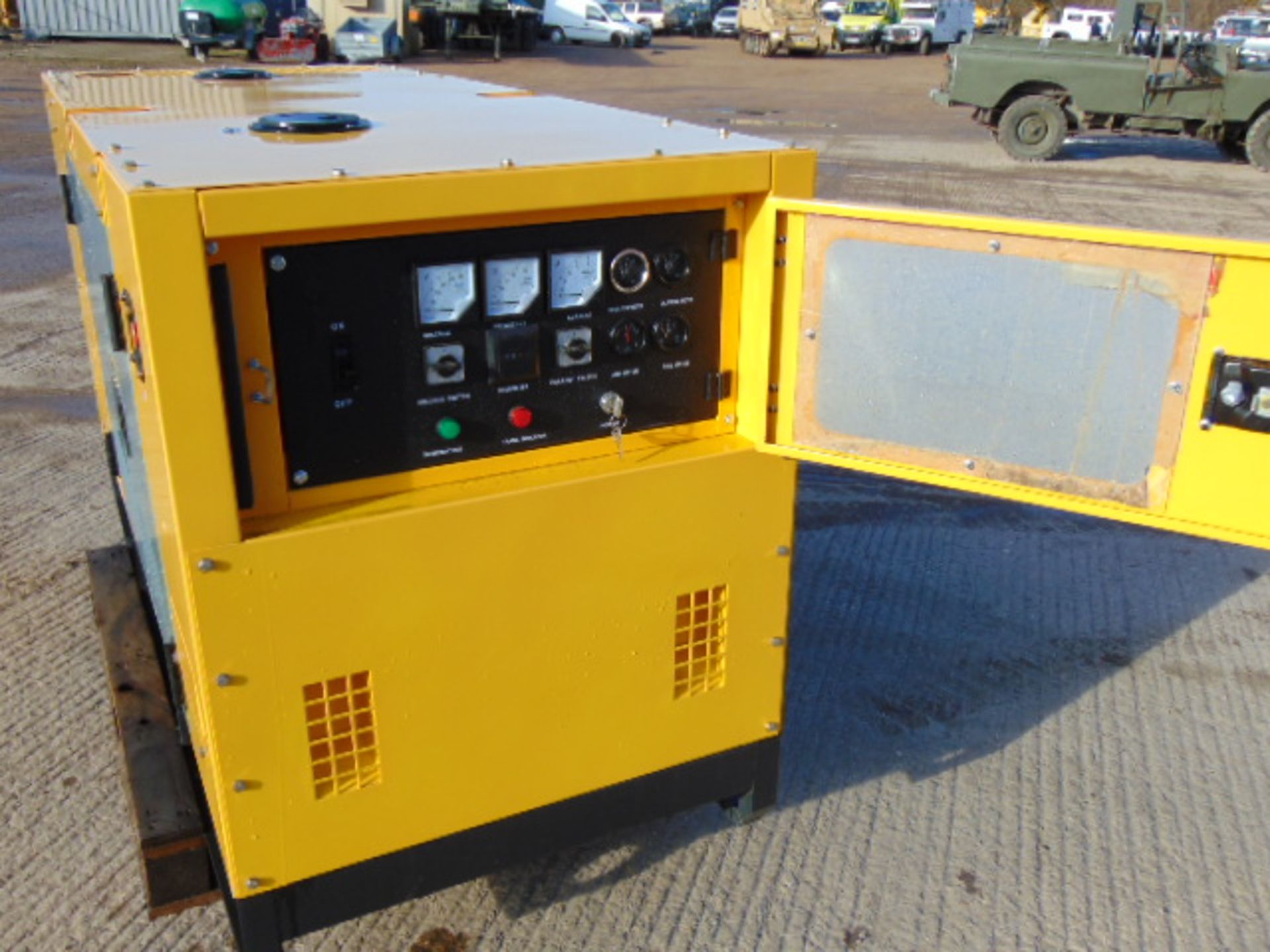 UNISSUED WITH TEST HOURS ONLY 30 KVA 3 Phase Silent Diesel Generator Set - Image 9 of 12