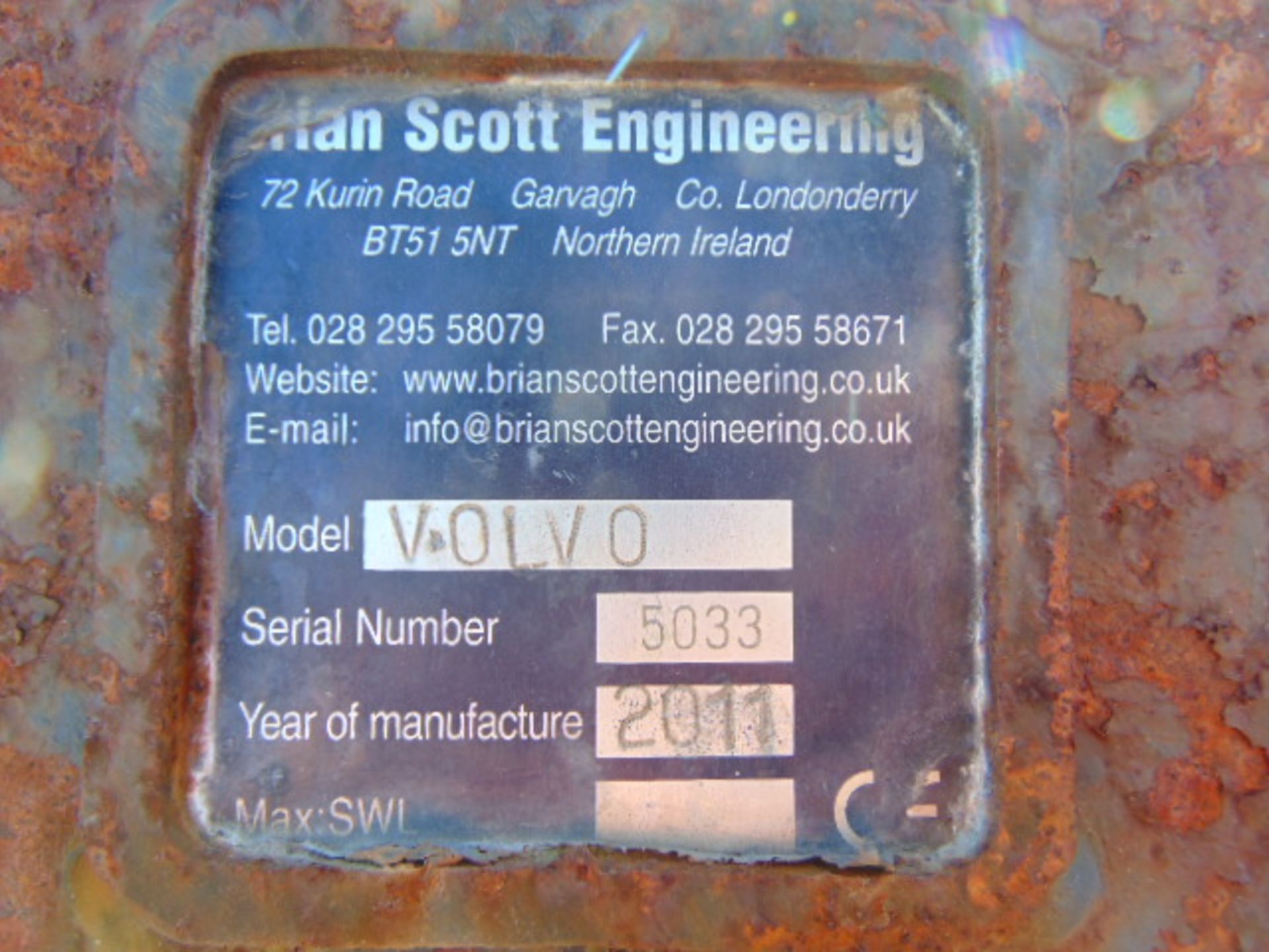 Brian Scott Engineering Volvo Excavator Bucket - Image 10 of 10