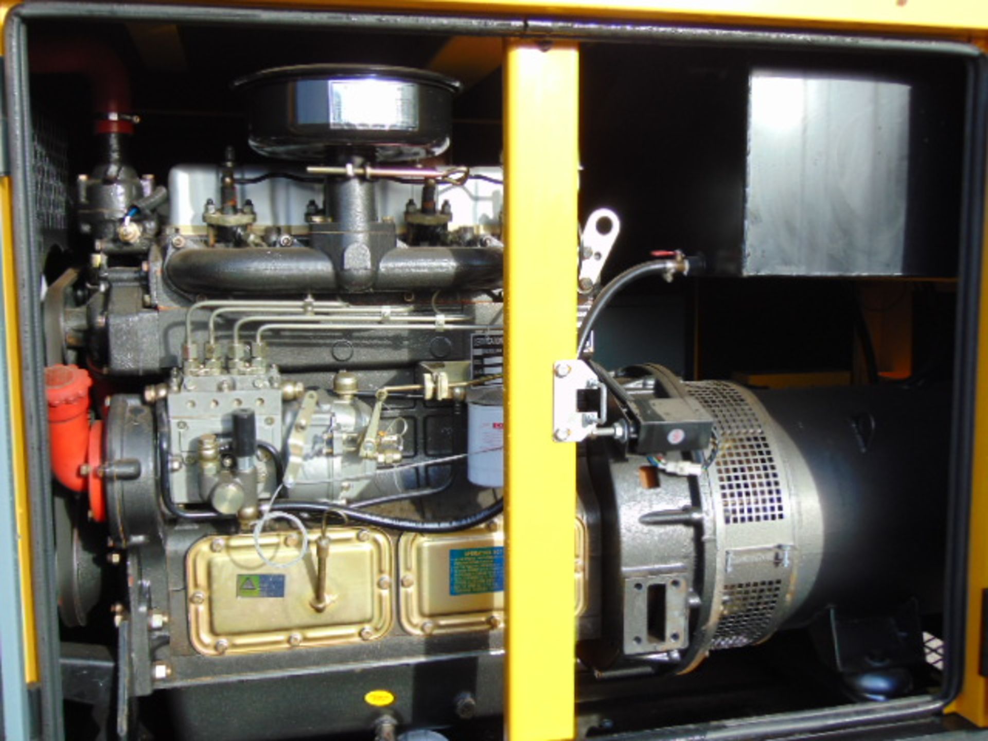 UNISSUED WITH TEST HOURS ONLY 30 KVA 3 Phase Silent Diesel Generator Set - Image 2 of 13