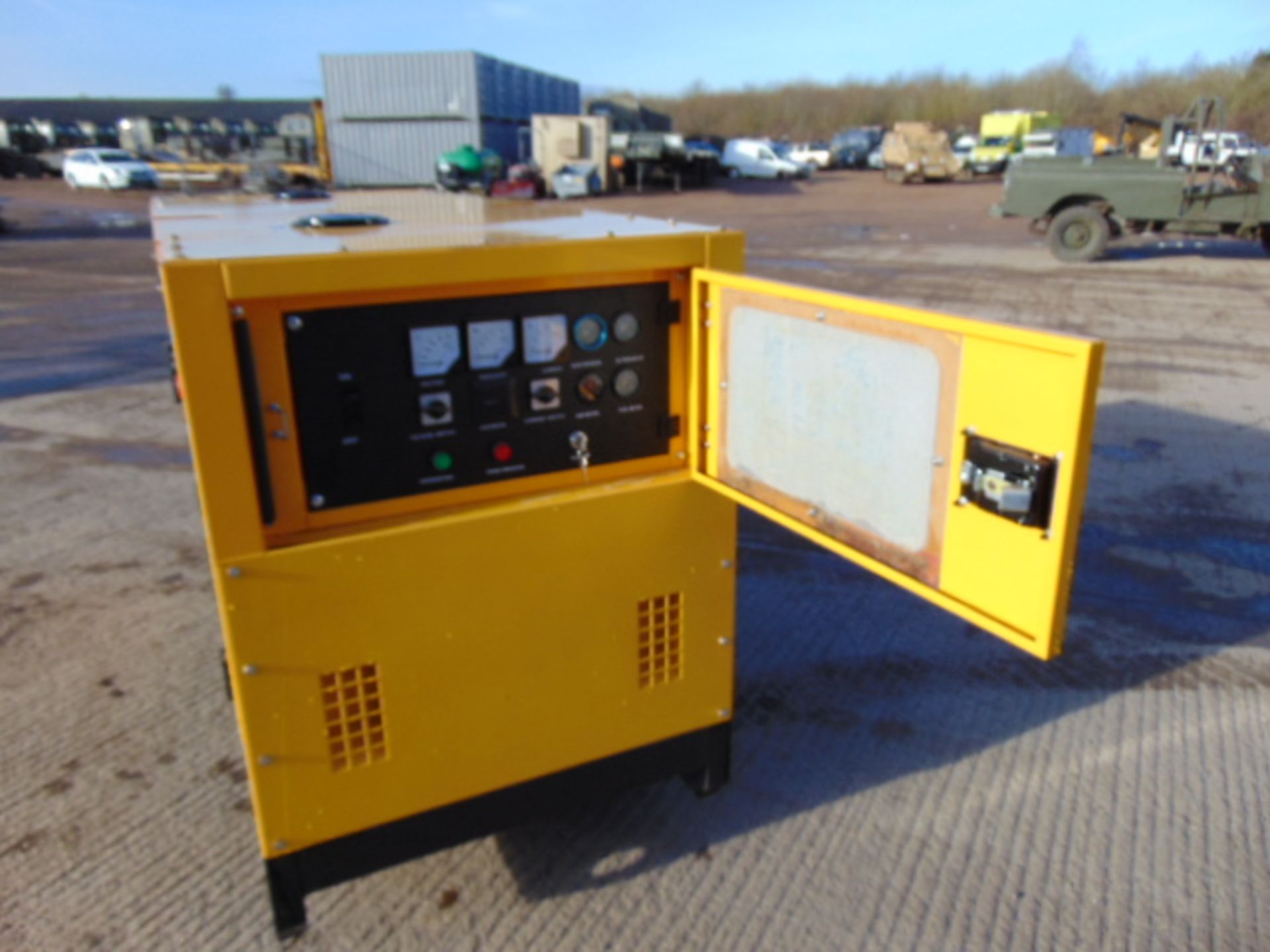 UNISSUED WITH TEST HOURS ONLY 30 KVA 3 Phase Silent Diesel Generator Set - Image 10 of 12