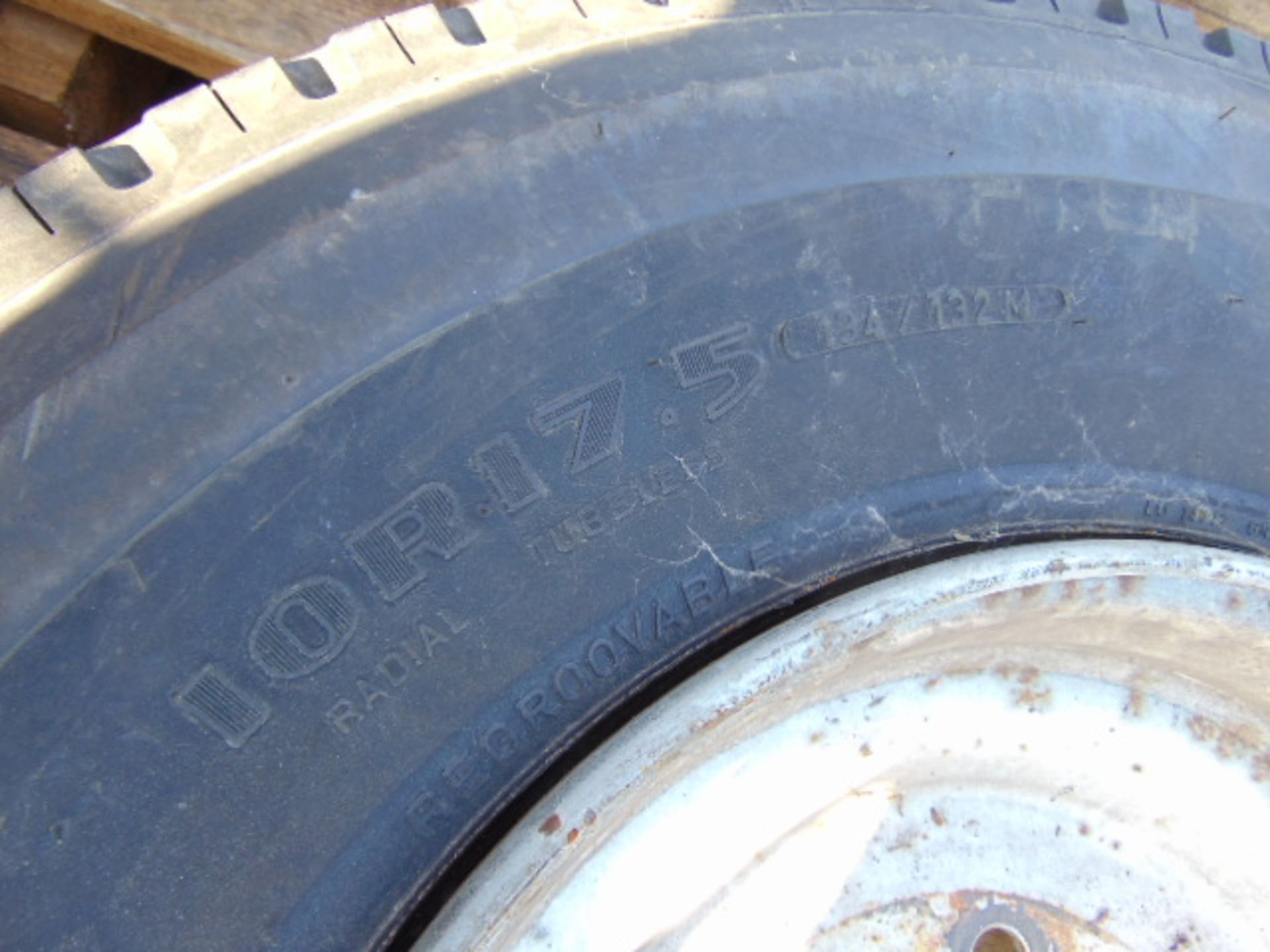 1 x Goodyear G291 10R 17.5 Tyre complete with 6 stud rim - Image 7 of 7