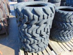 4 x Solideal Backhoe 12.5/80 IMP Tyres