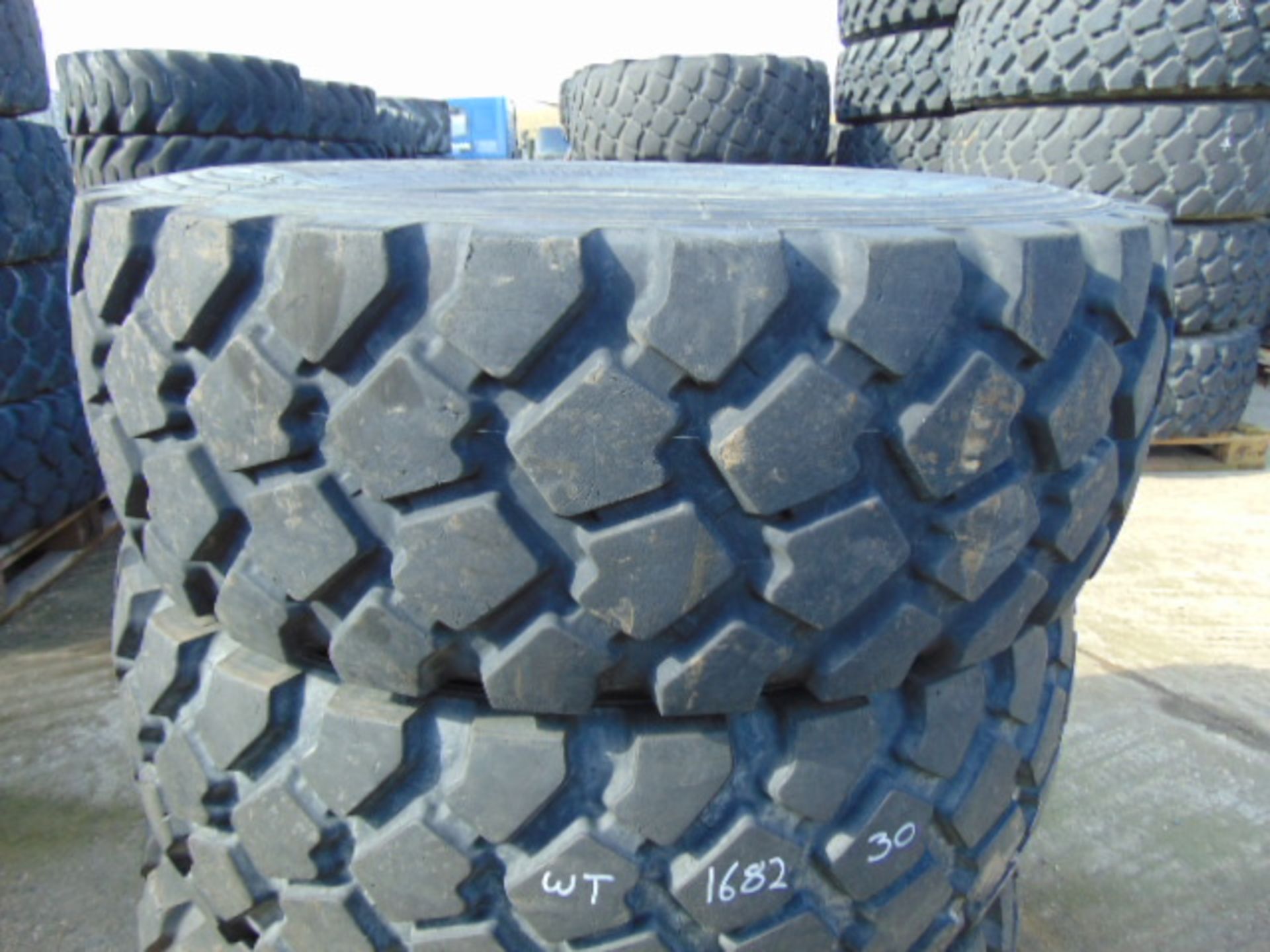 3 x Michelin XZL 335/80 R20 Tyres - Image 2 of 6