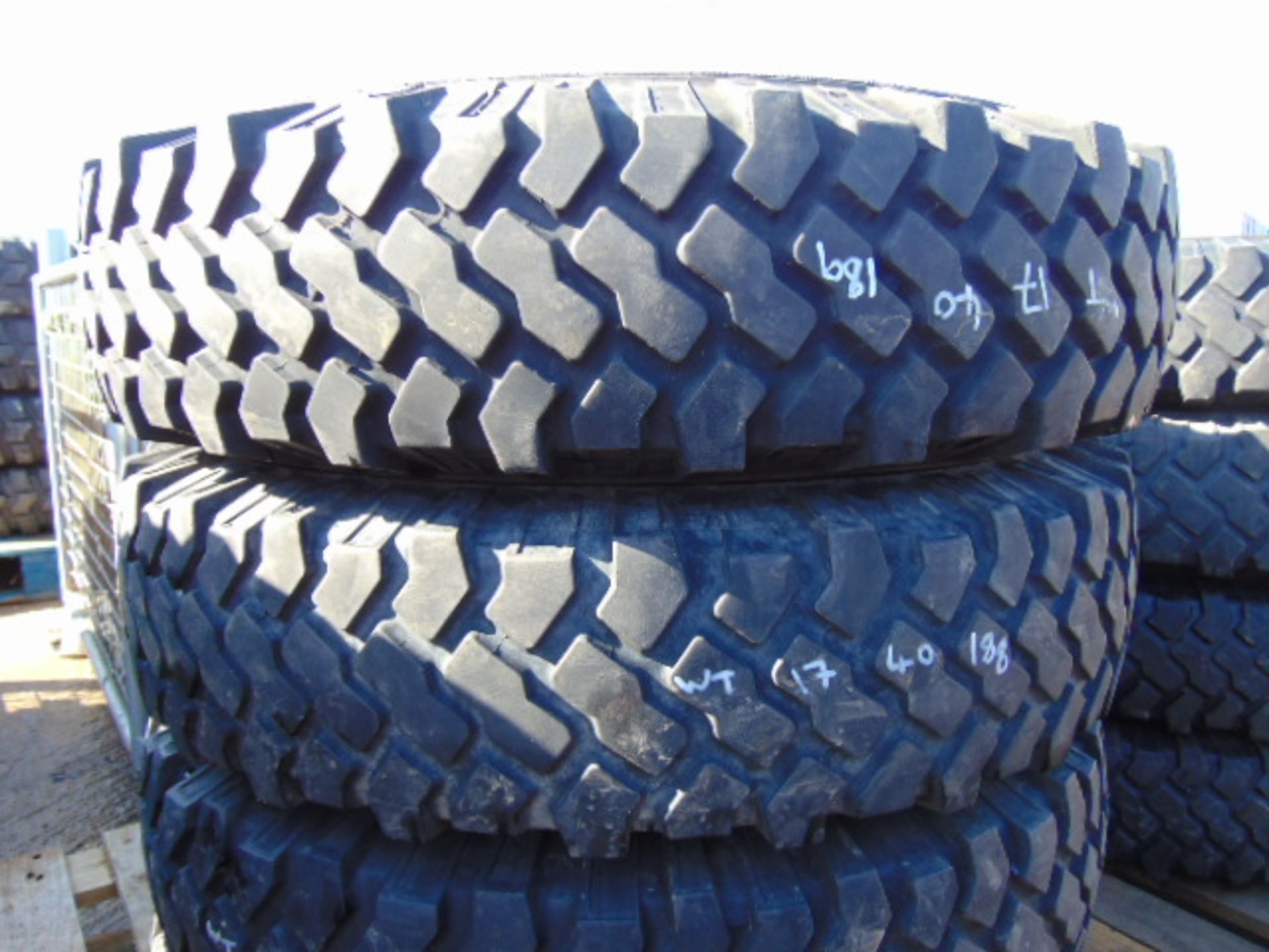 4 x Michelin XZL 7.50 R16 Tyres - Image 2 of 6