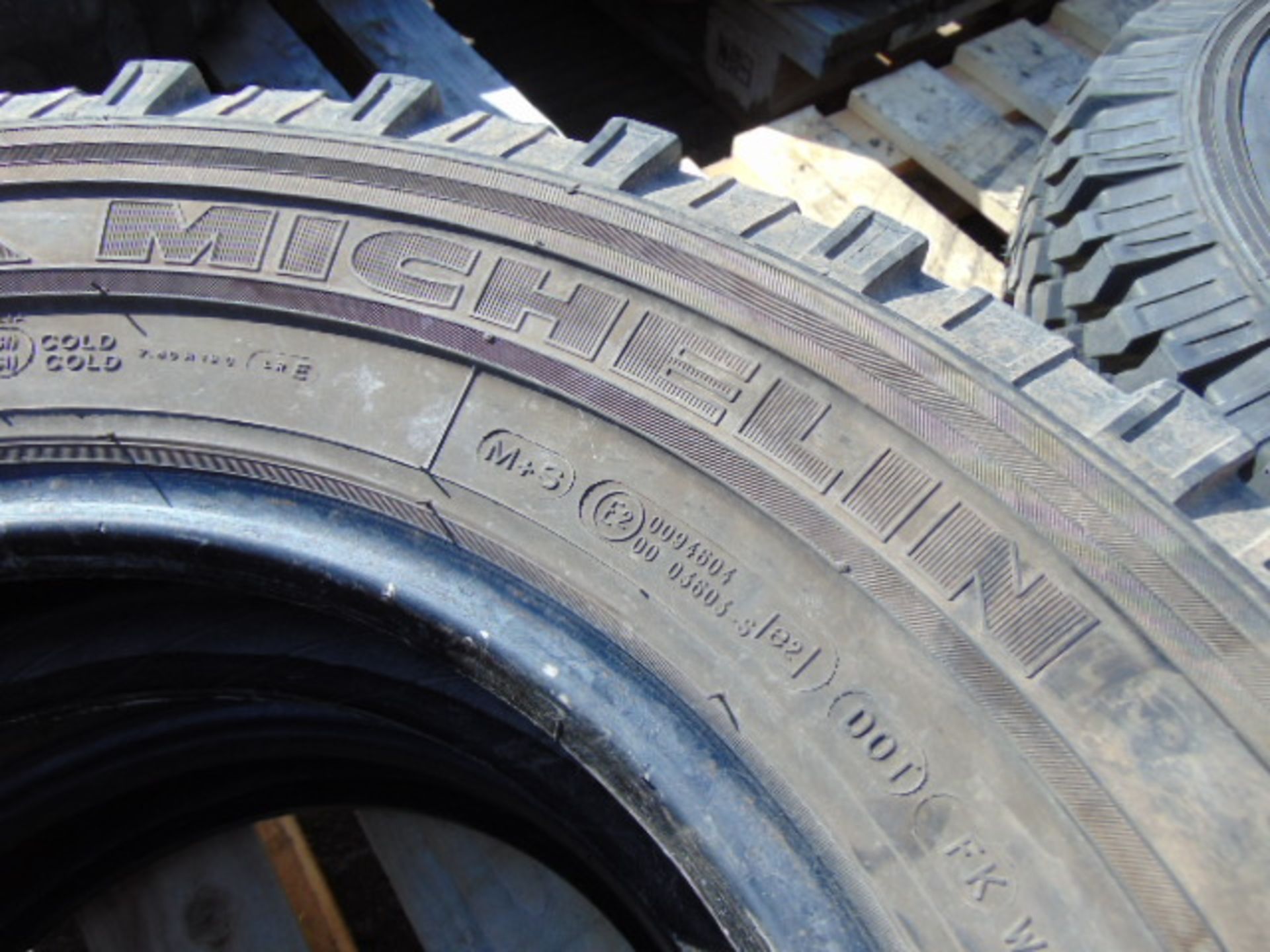 2 x Michelin XZL 7.50 R16 Tyres - Image 3 of 4