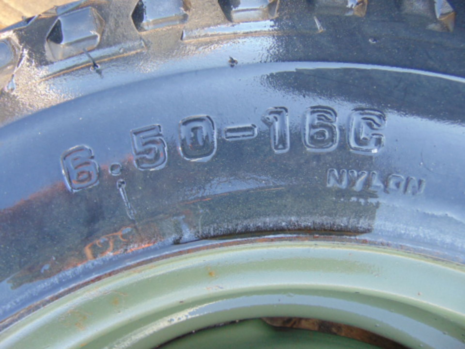 1 x Camac 6.50-16C Tyre complete with 5 stud rim - Image 4 of 6