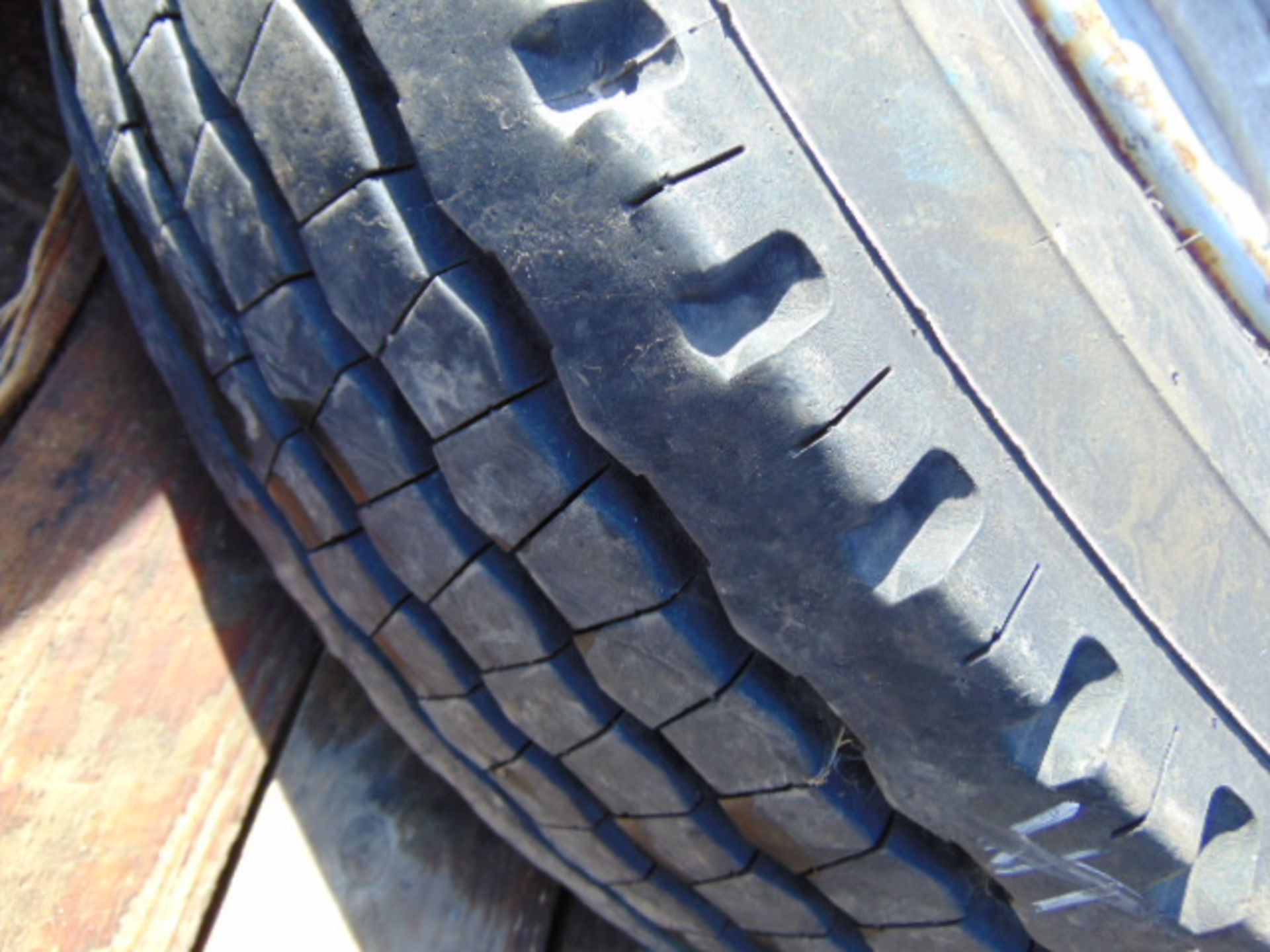 1 x Goodyear G291 10R 17.5 Tyre complete with 6 stud rim - Image 3 of 7