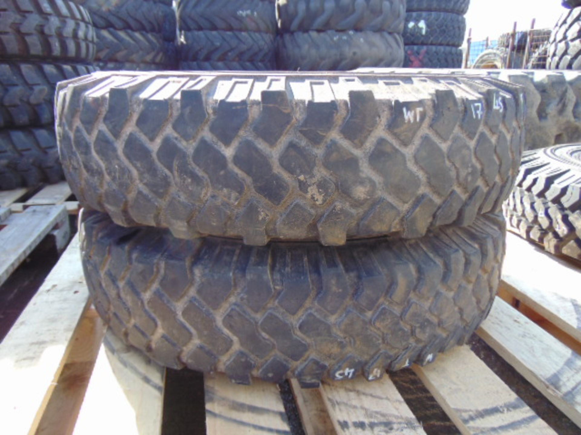 2 x Michelin XZL 7.50 R16 Tyres - Image 2 of 4