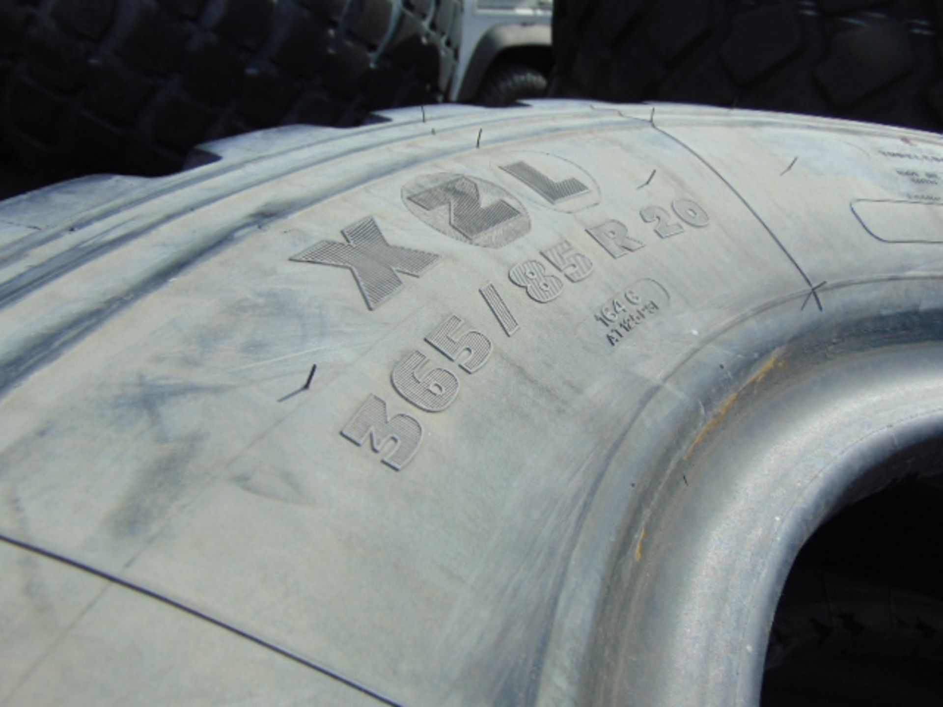 4 x Michelin 365/85 R20 XZL Tyres - Image 5 of 5