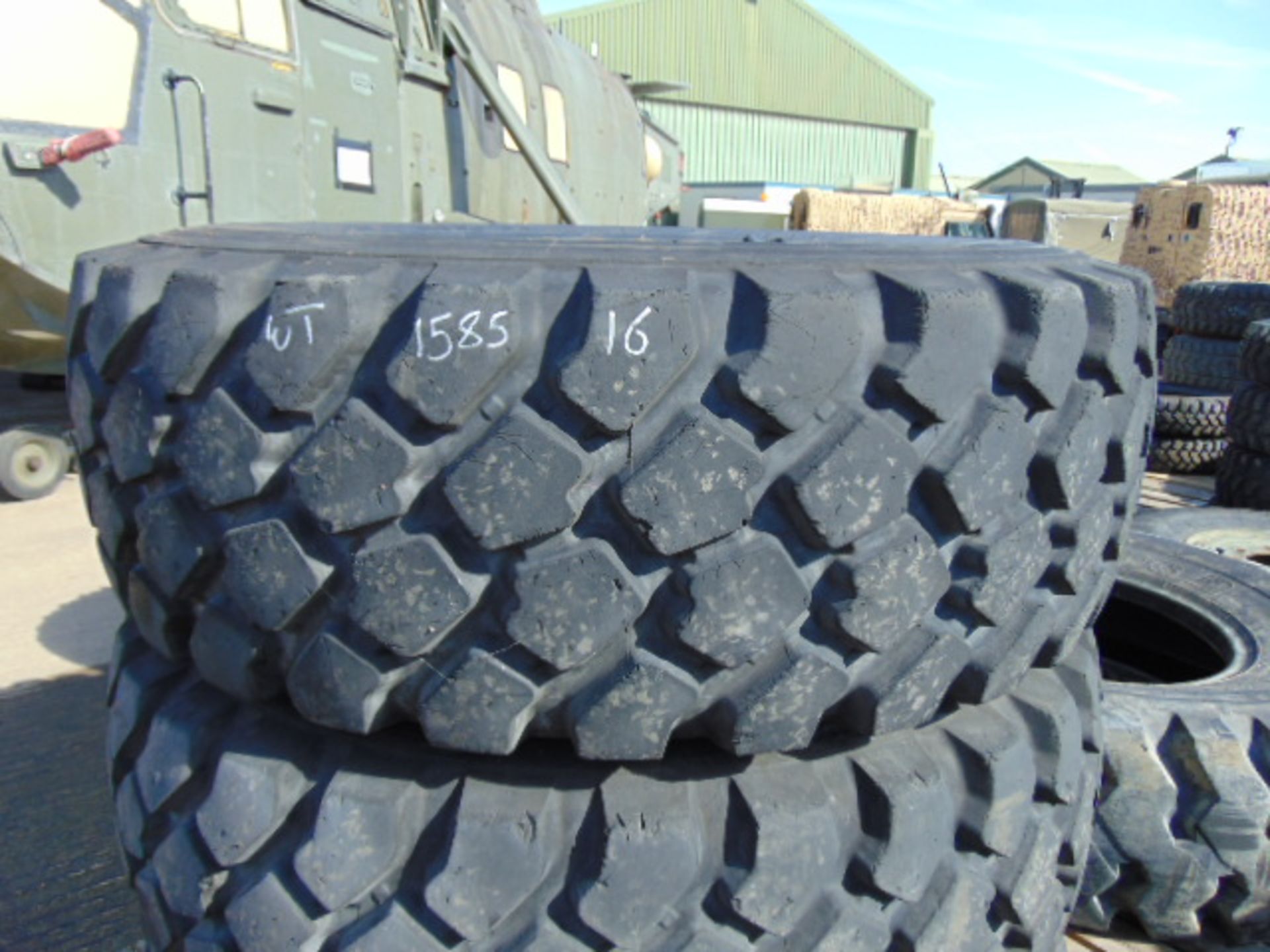 3 x Michelin XZL 395/85 R20 Tyres on 10 Stud Rims - Image 2 of 7