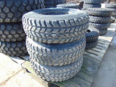 3 x Goodyear Wrangler MT 37x12.50 R16.5LT Tyres with 8 Stud Rims