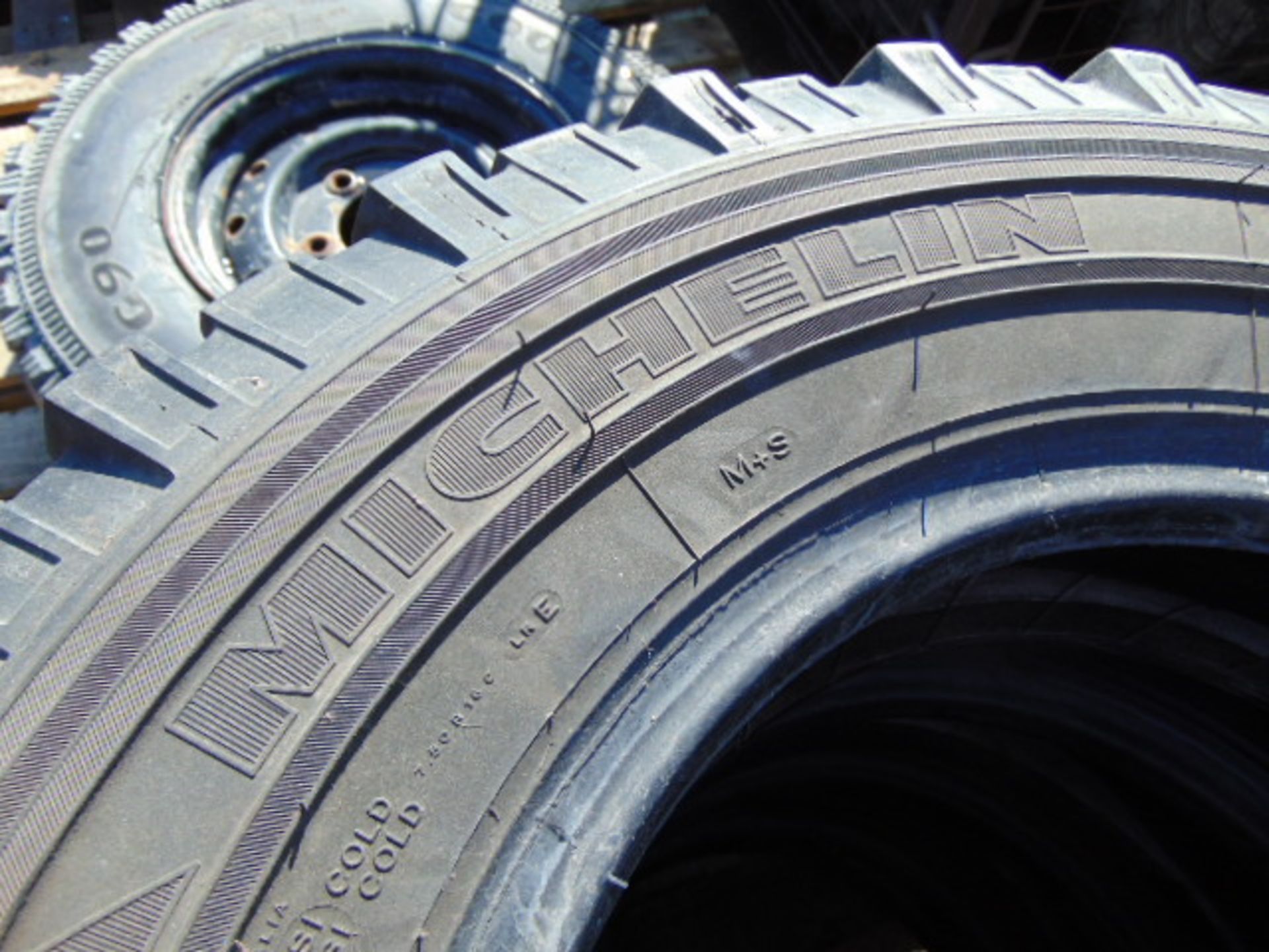 4 x Michelin XZL 7.50 R16 Tyres - Image 5 of 6