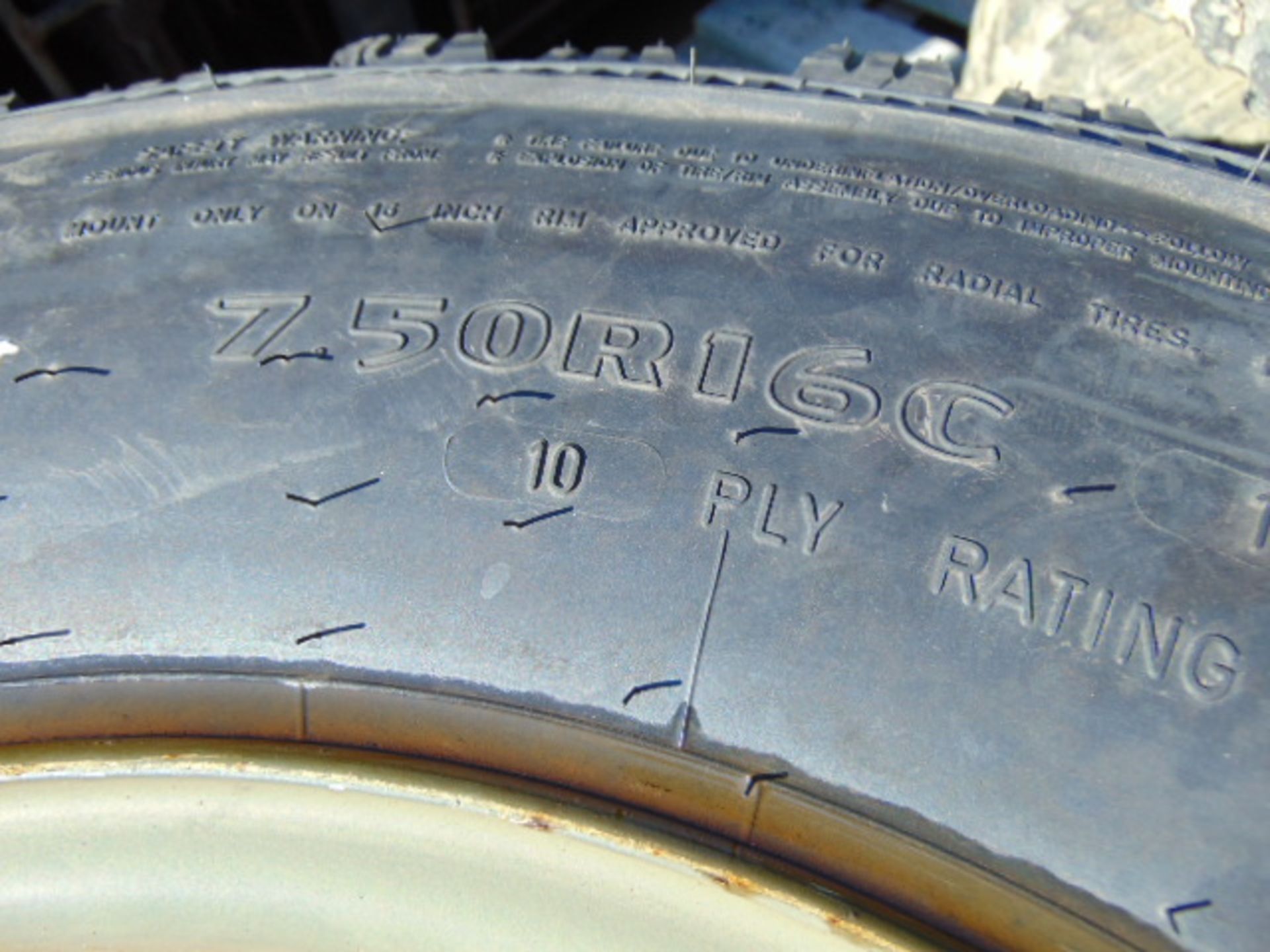 2 x Goodyear G90 7.50 R16 Tyres complete with Wolf Rims - Image 5 of 7