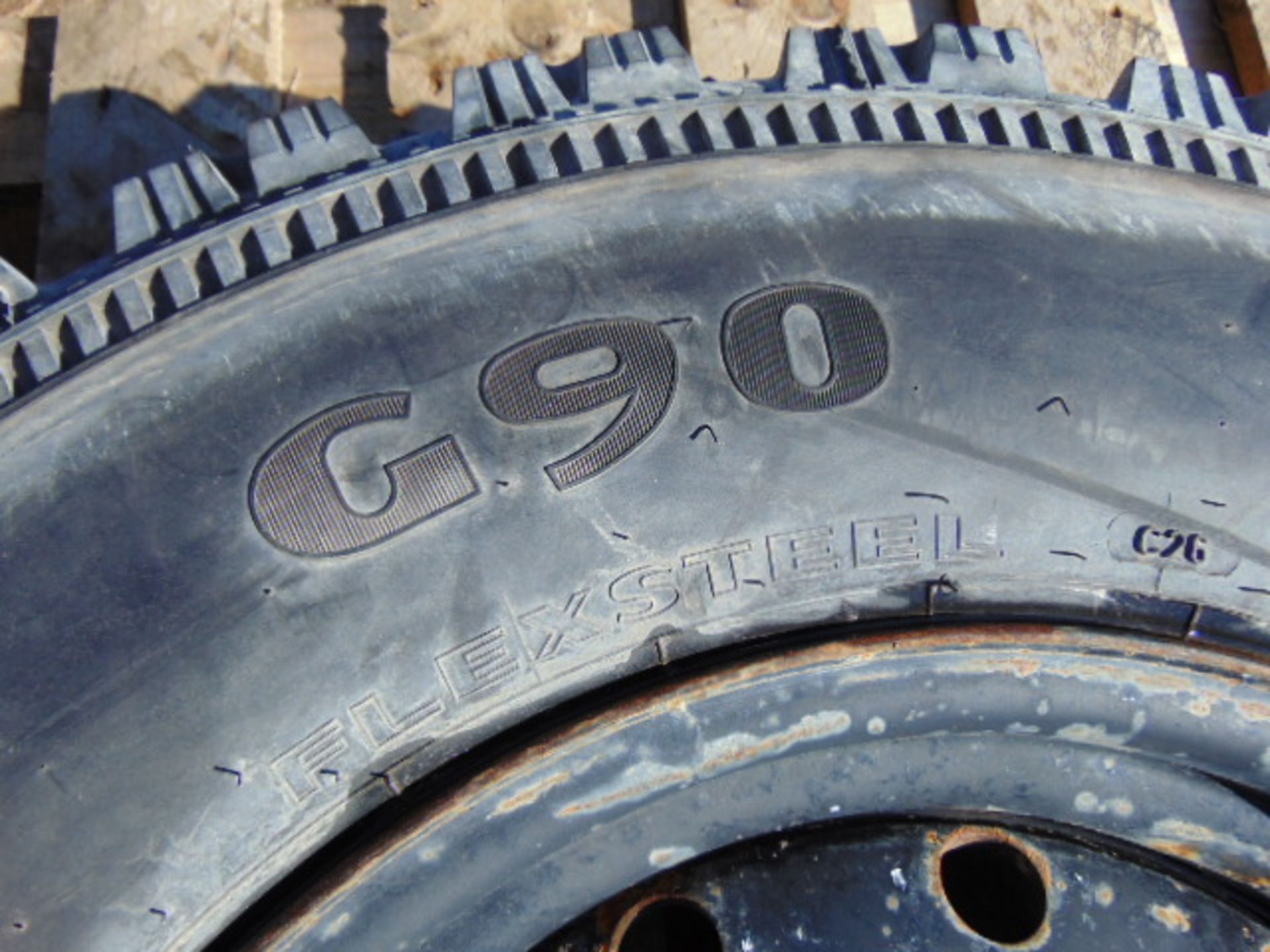 1 x Goodyear G90 7.50 R16 Tyre complete with Wolf Rim - Image 6 of 7