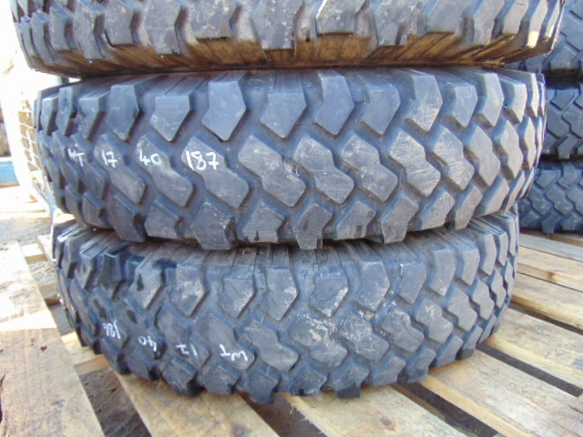 4 x Michelin XZL 7.50 R16 Tyres - Image 3 of 6