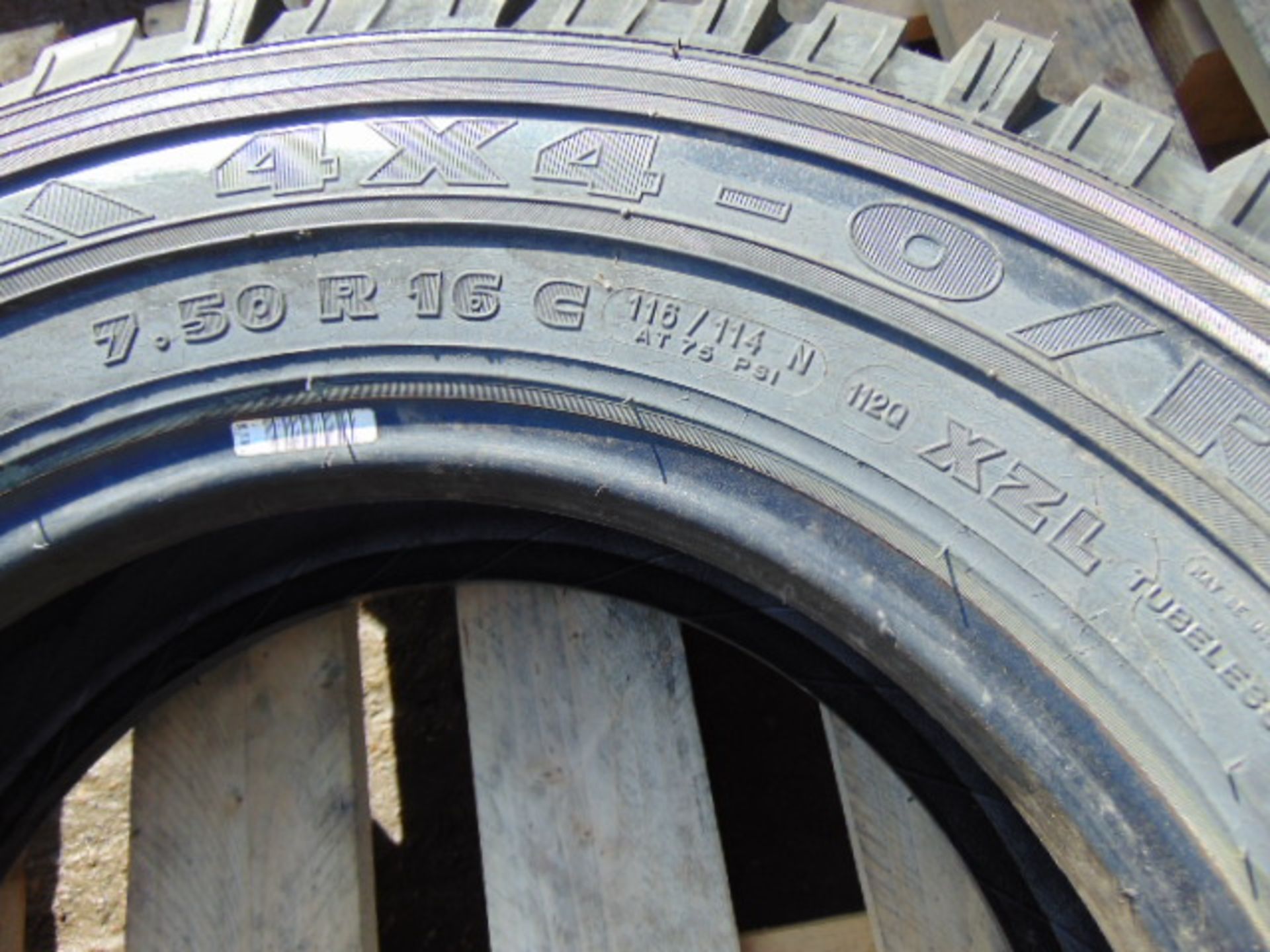 1 x Michelin XZL 7.50 R16 Tyre - Image 5 of 5