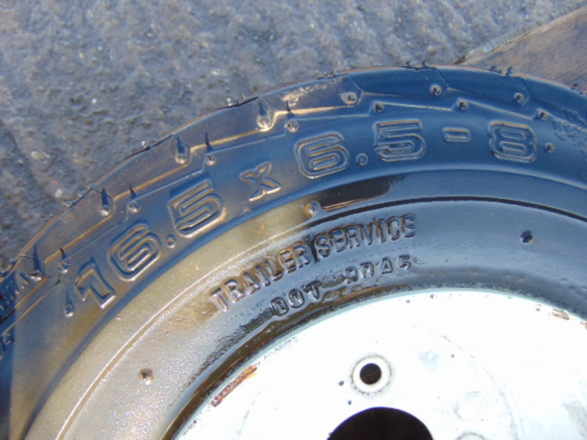 3 x Deli Tire 16.5x1.5-8 Tyres complete with 4 Stud Rims - Image 4 of 6