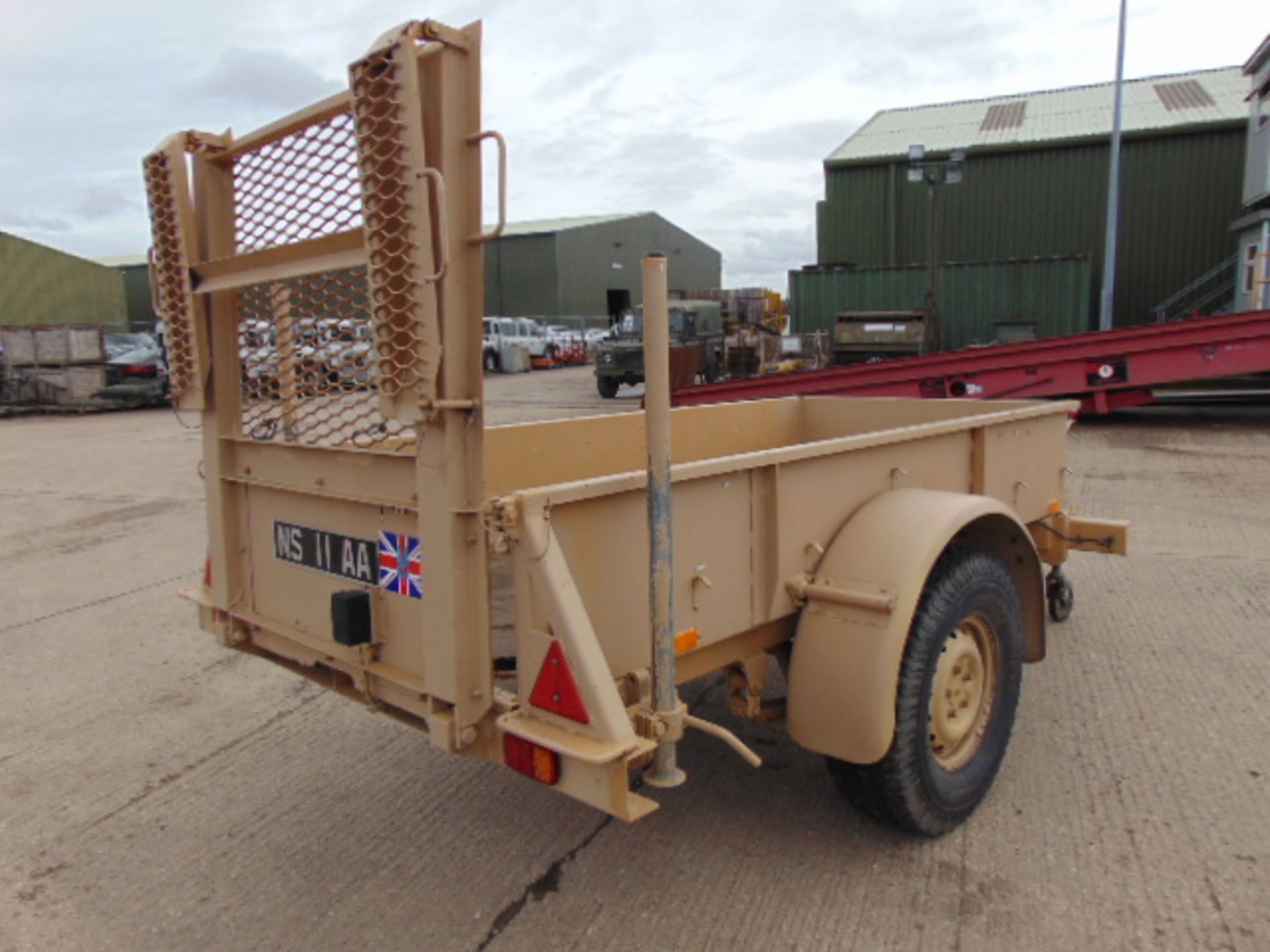 Single Axle ATV Quad Bike / Plant Trailer with Drop Down Ramps, Winch etc - Image 6 of 14