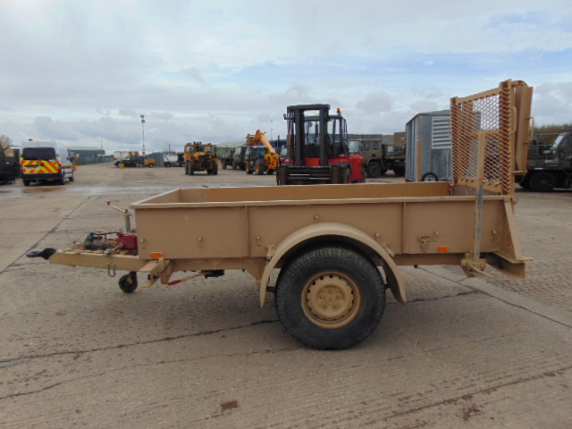 Single Axle ATV Quad Bike / Plant Trailer with Drop Down Ramps, Winch etc - Image 4 of 14