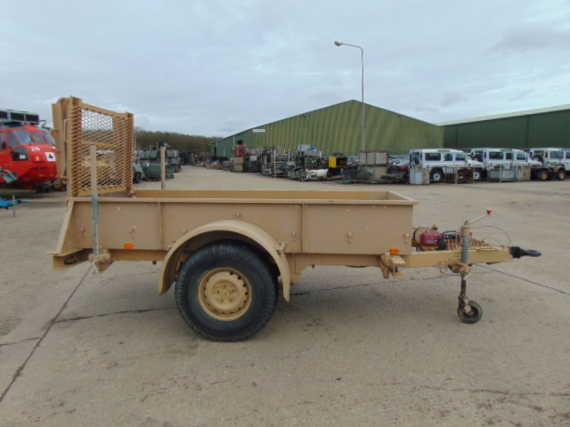 Single Axle ATV Quad Bike / Plant Trailer with Drop Down Ramps, Winch etc - Image 5 of 14