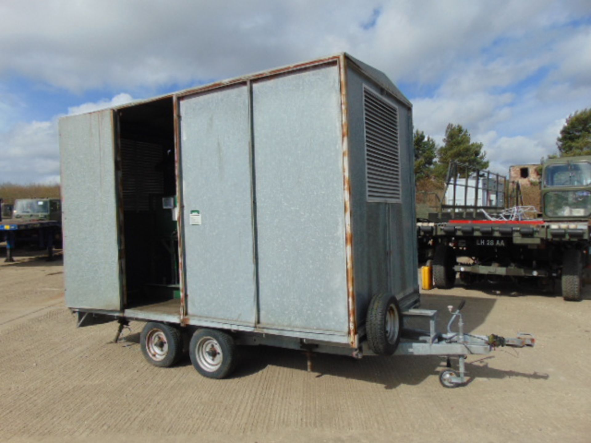 Trailer Mounted Lister 34.4 KVA 3 Phase Diesel Generator Set