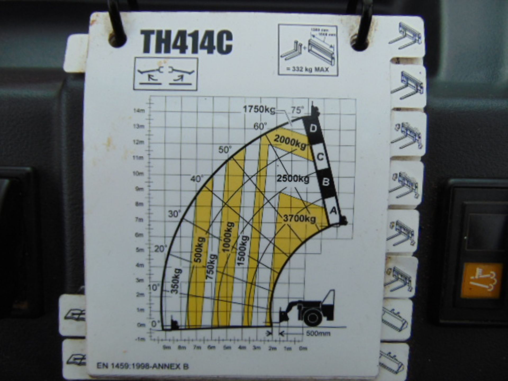 2013 Caterpillar TH414C 3.6 ton Telehandler - Image 23 of 35