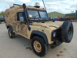 Direct from the UK MoD ONLINE AUCTION Qty 25 x Ex Reserve Land Rover Snatch 2A Armoured Defender 110 & Ex Resrve Penman Lightweight Trailers