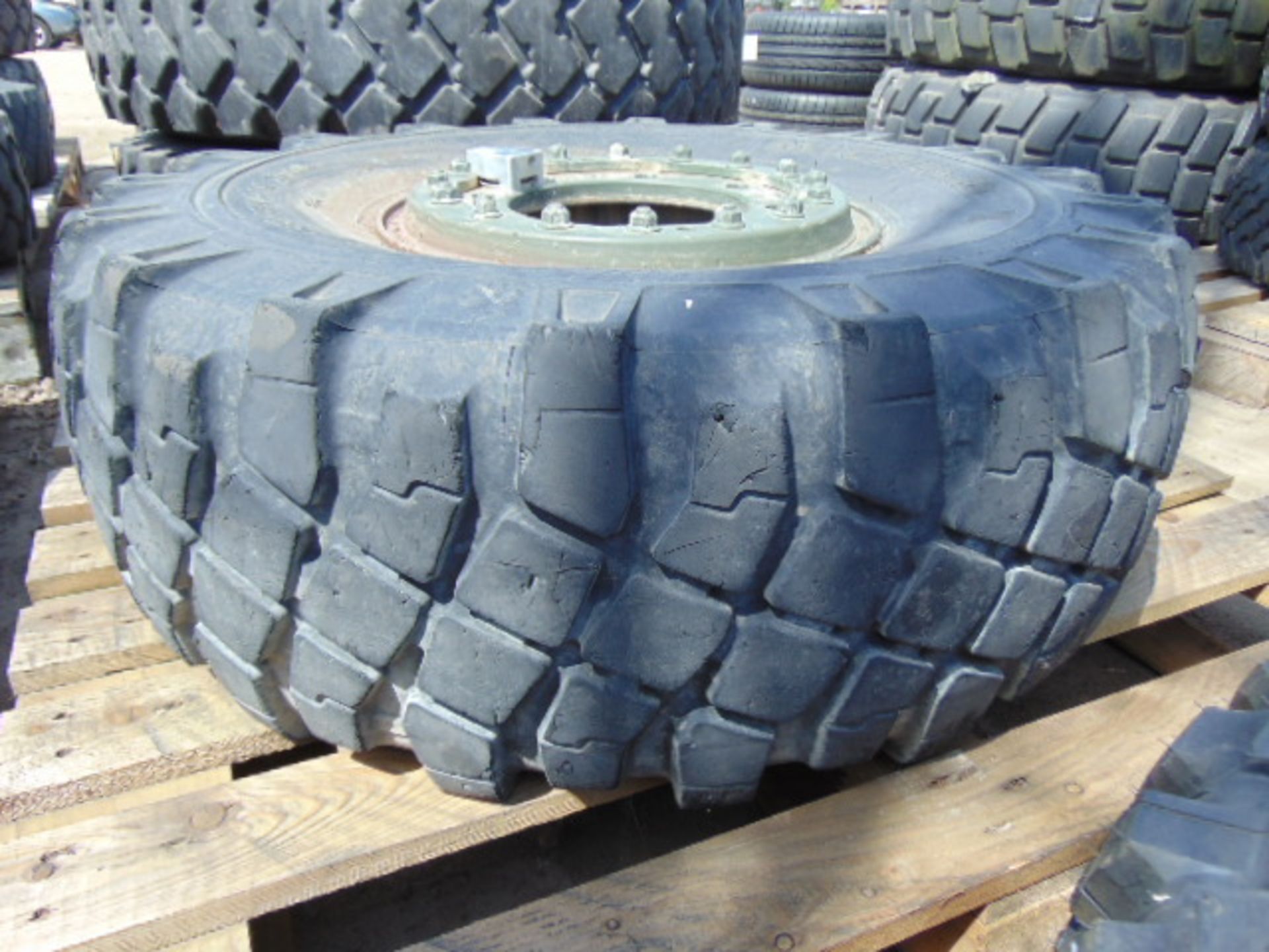 1 x Michelin 325/85 R16 XML Tyre complete with 8 Stud Rim - Image 2 of 6