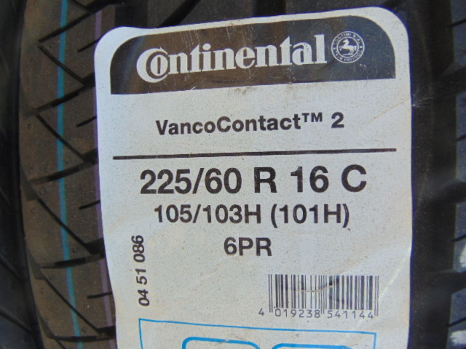4 x Continental Vanco Contact 2 225/60 R16 C Tyres - Image 3 of 7