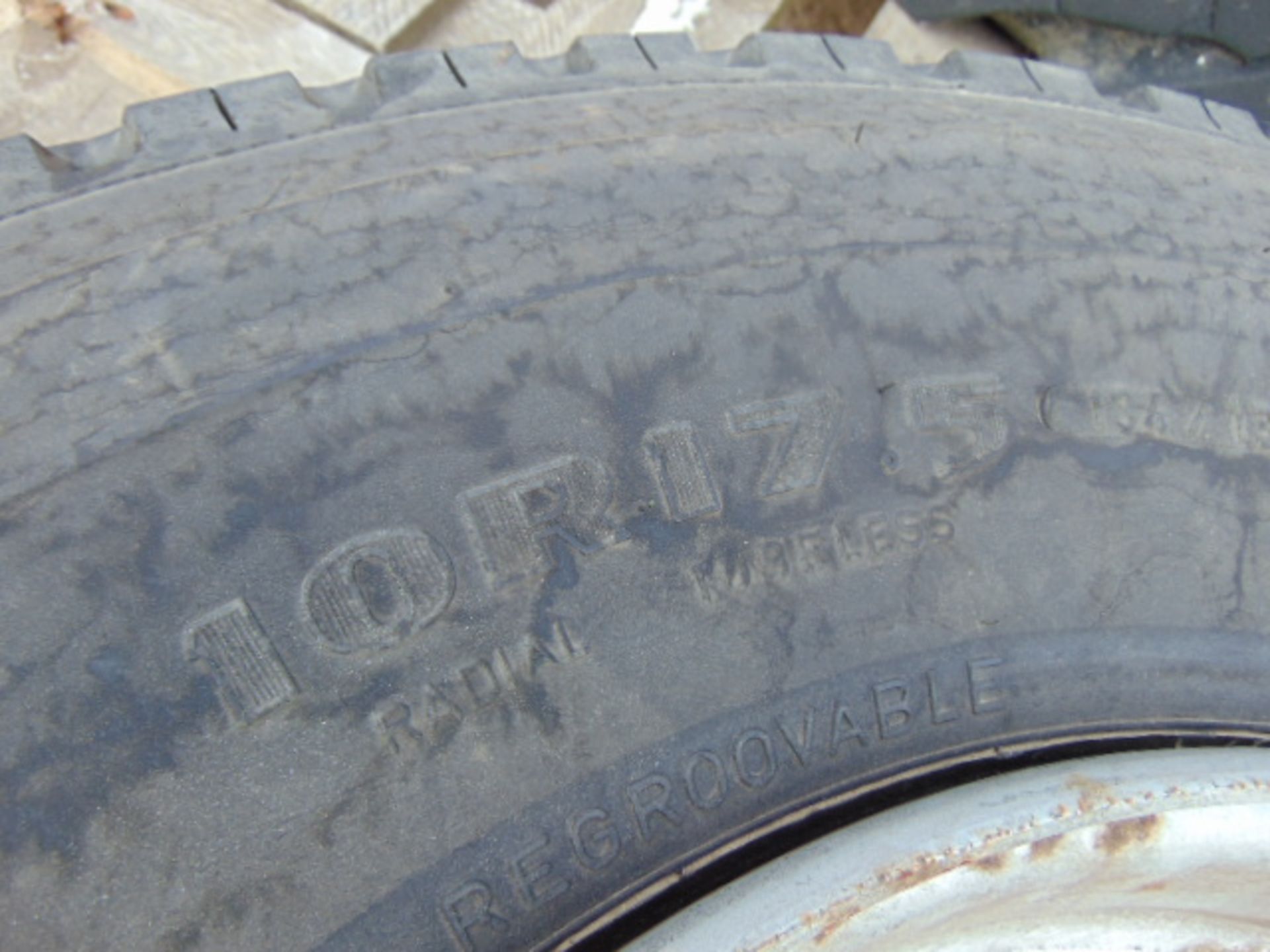 1 x Goodyear G291 10R 17.5 Tyre complete with 6 stud rim - Image 7 of 7