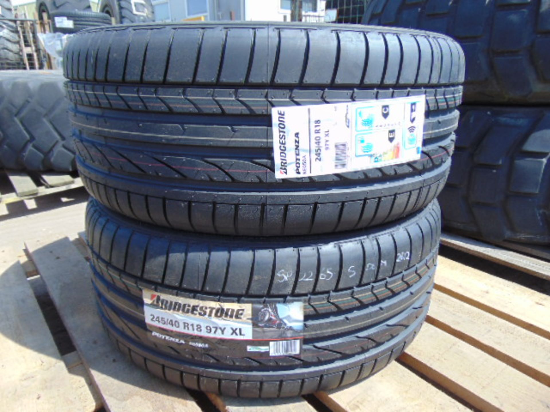 2 x Bridgestone Potenza 245/40 R18 97Y XL Tyres - Image 2 of 6