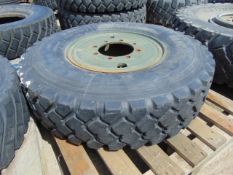 1 x Michelin 12.00 R20 XZL Tyre complete with 8 stud rim