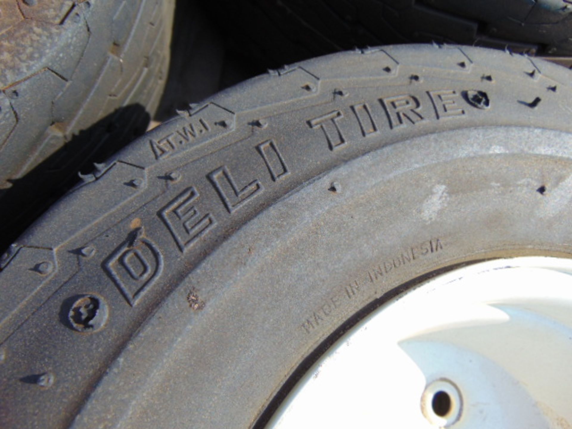 3 x Deli Tire 16.5x1.5-8 Tyres complete with 4 Stud Rims - Image 5 of 6