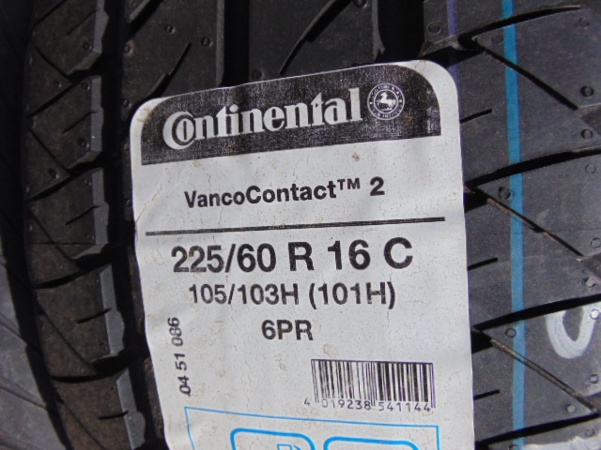 2 x Continental Vanco Contact 2 225/60 R16 C Tyres - Image 3 of 6