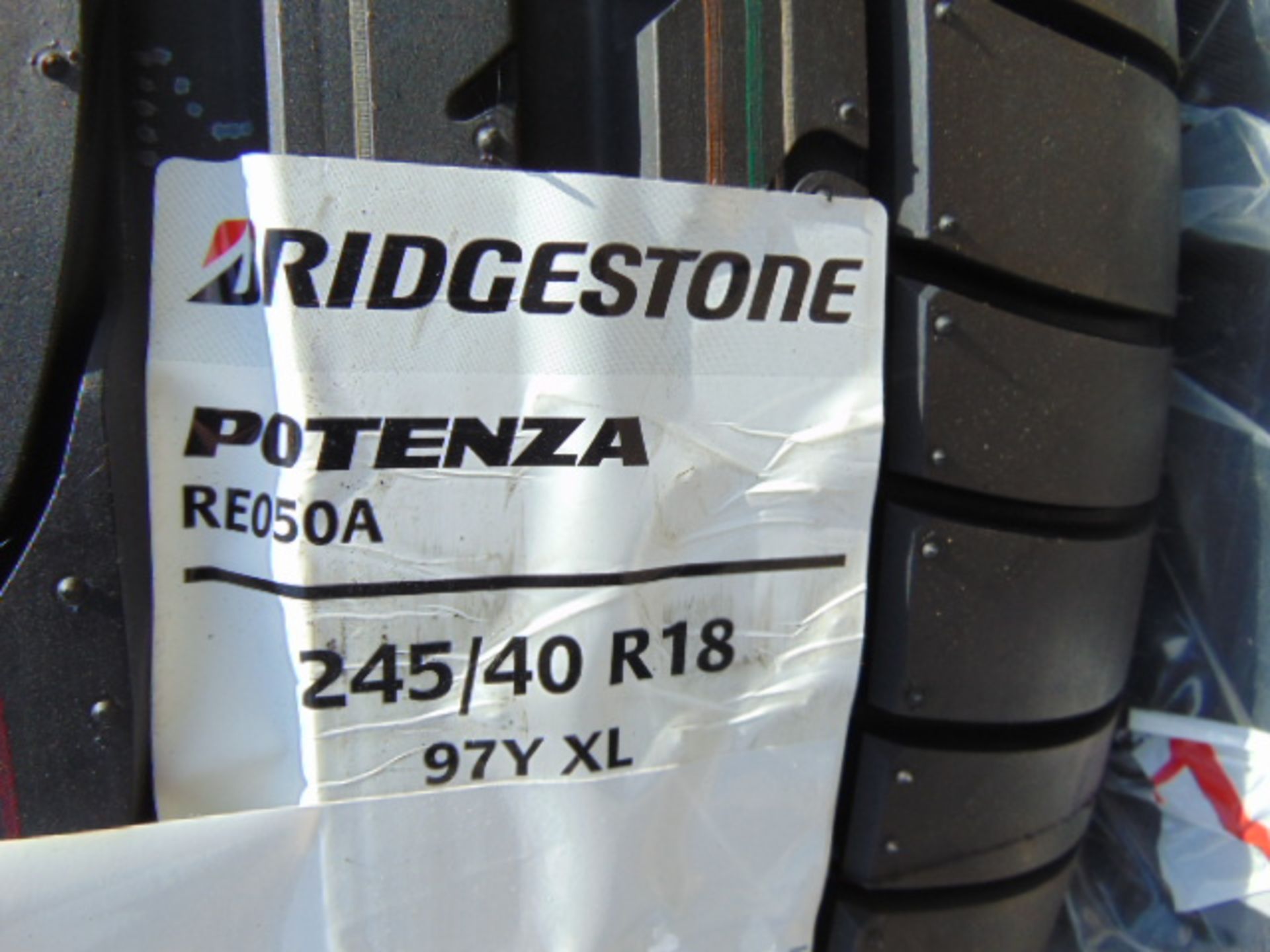 4 x Bridgestone Potenza 245/40 R18 97Y XL Tyres - Image 4 of 6