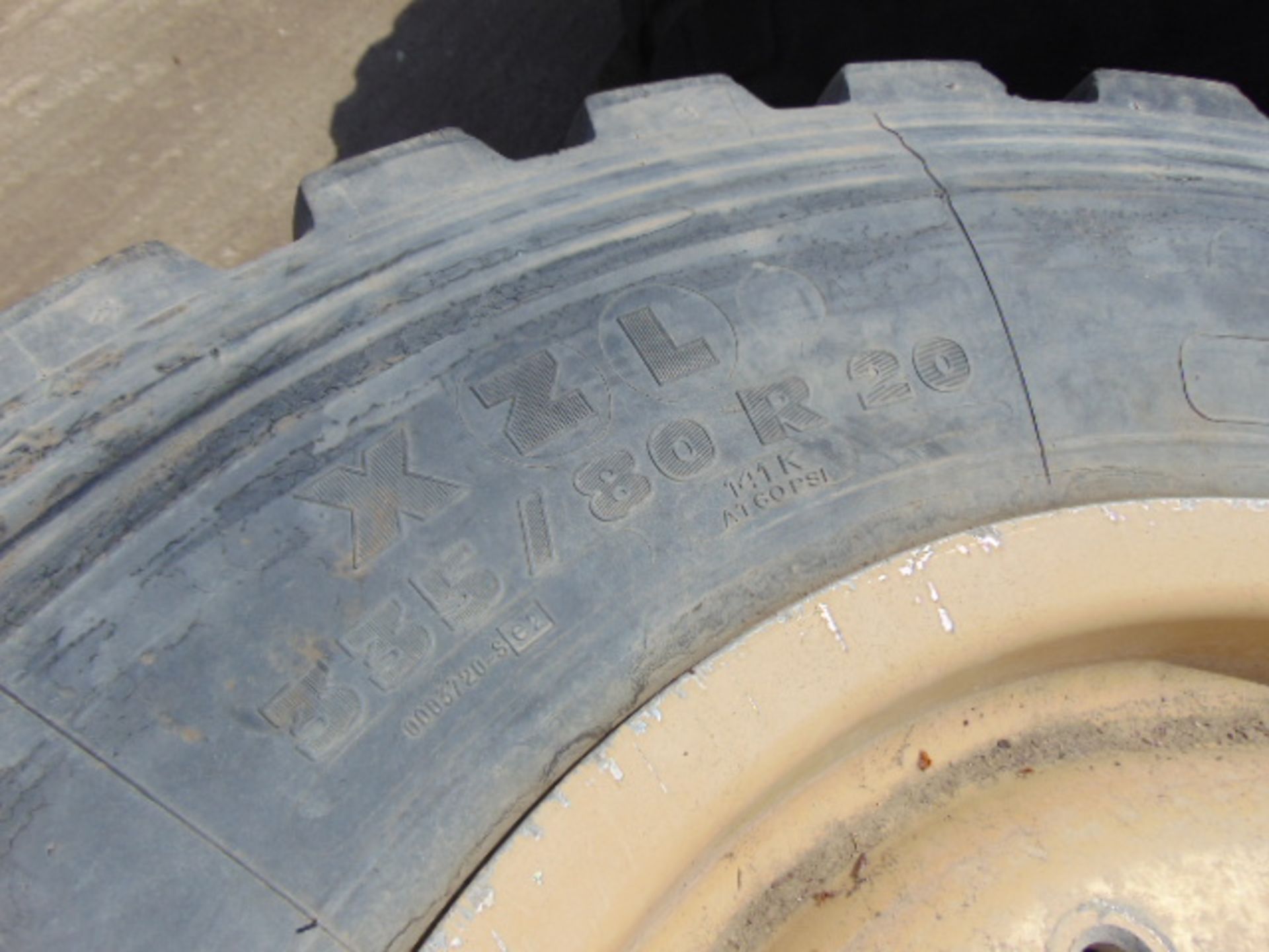 1 x Michelin XZL 335/80 R20 Tyre complete with 10 stud rim - Image 5 of 5