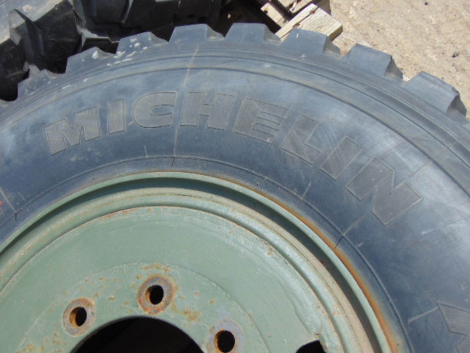 1 x Michelin 12.00 R20 XZL Tyre complete with 8 stud rim - Image 4 of 5